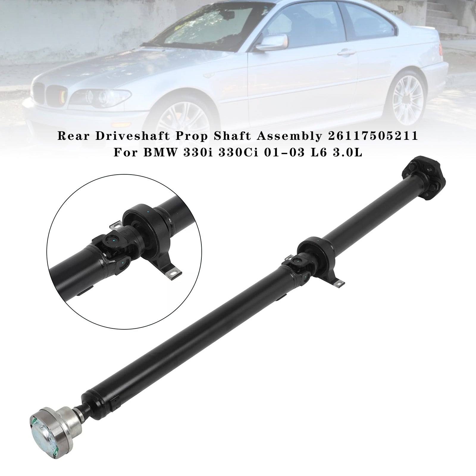 Ensemble d'arbre de rédaction arrière 26117505211 pour BMW 330I 330CI 01-03