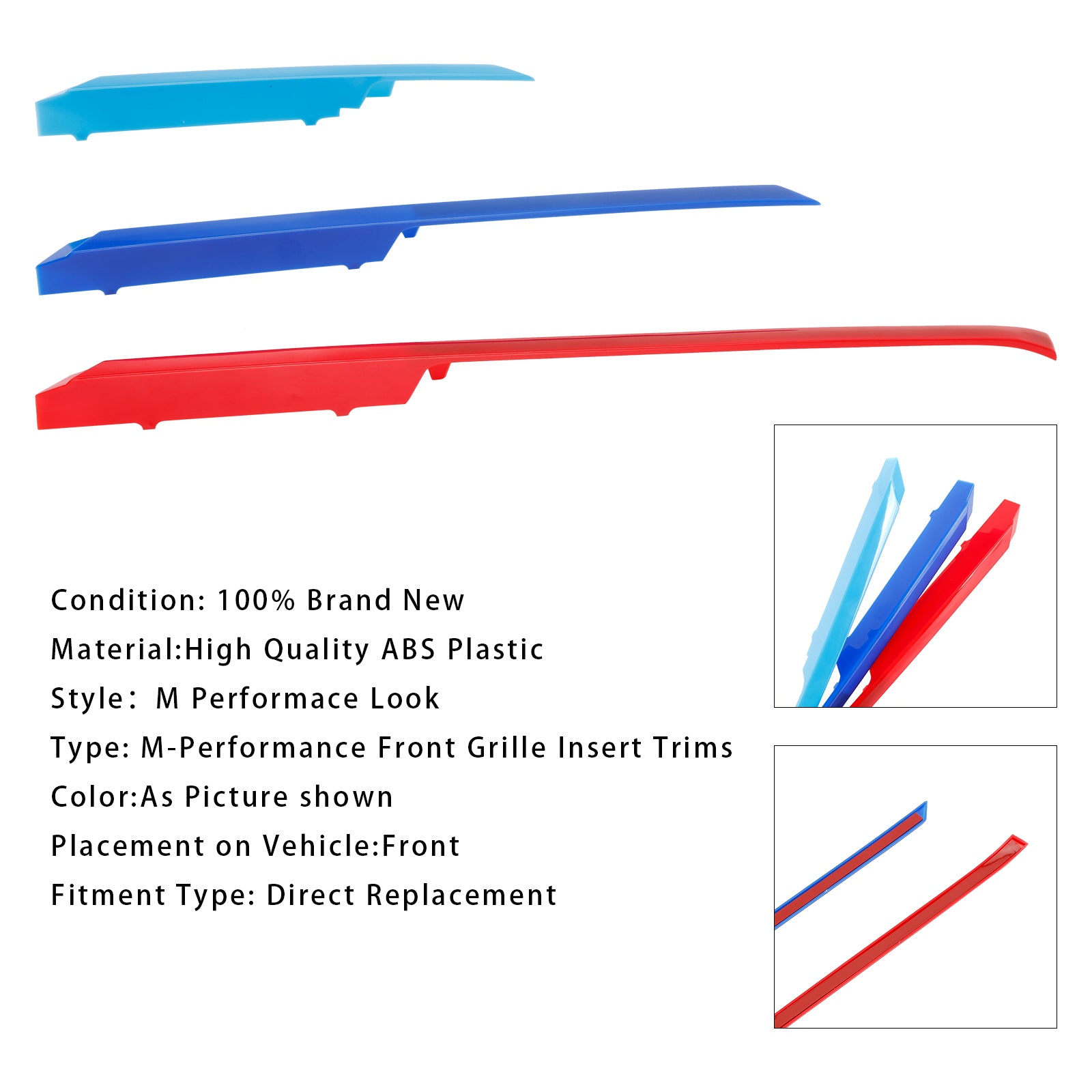 2025 BMW X3 Driekleurig ABS Niergrille inzetstuk Clip