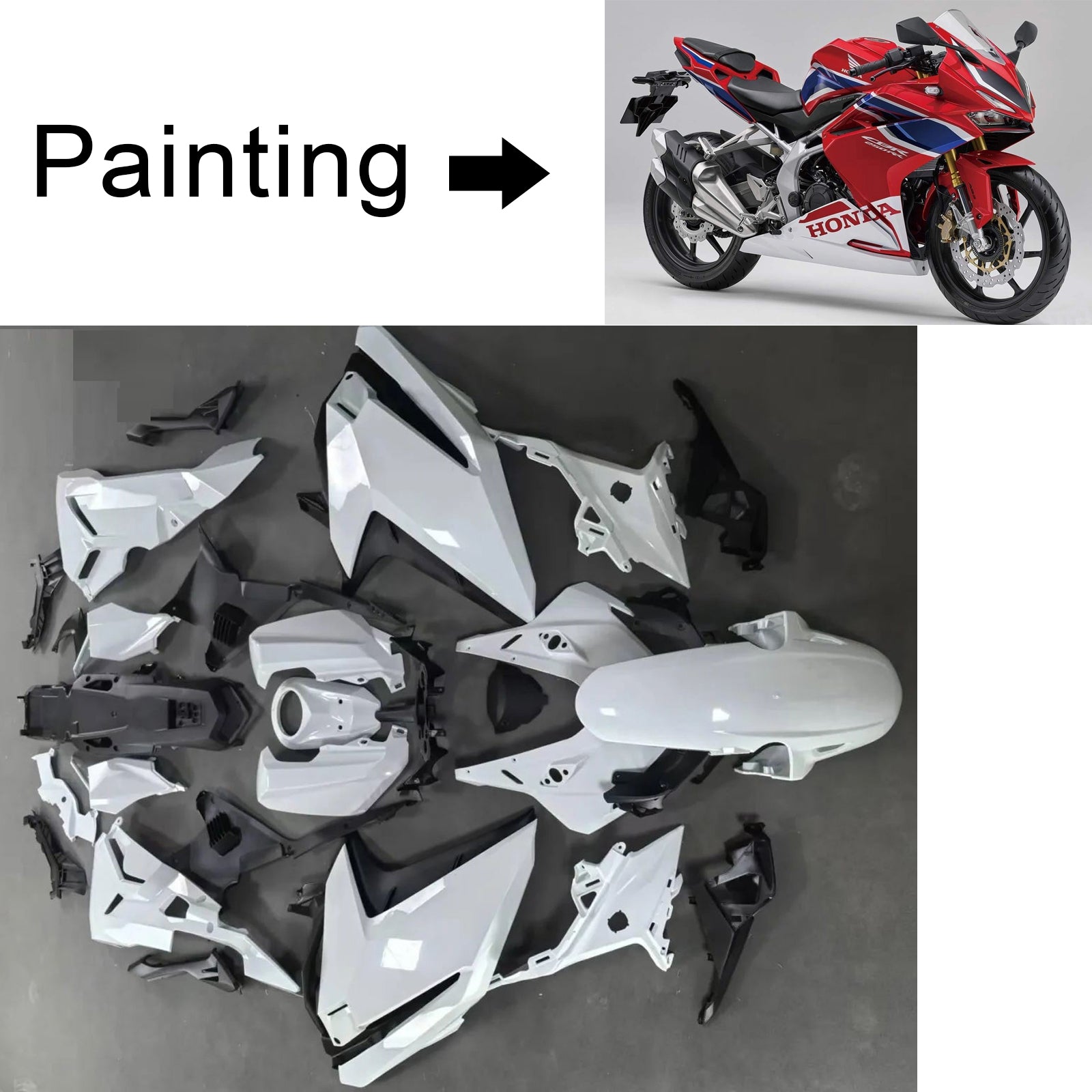 2017-2022 Honda CBR250RR Injection Fairing Kit Bodywork Plastic ABS