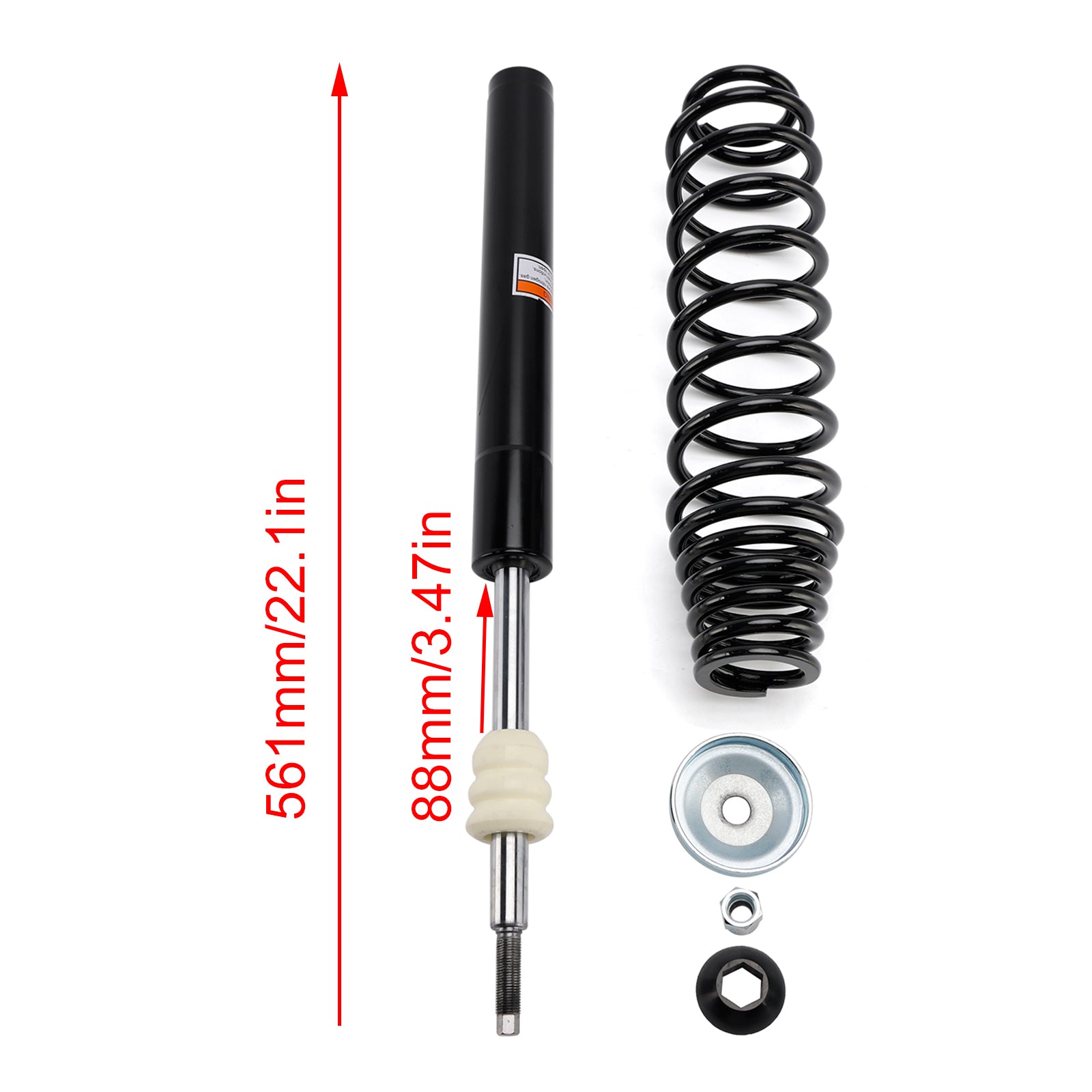 2011-2014 Polaris Haw-keye 400 2 Pcs Front Shocks 7555749