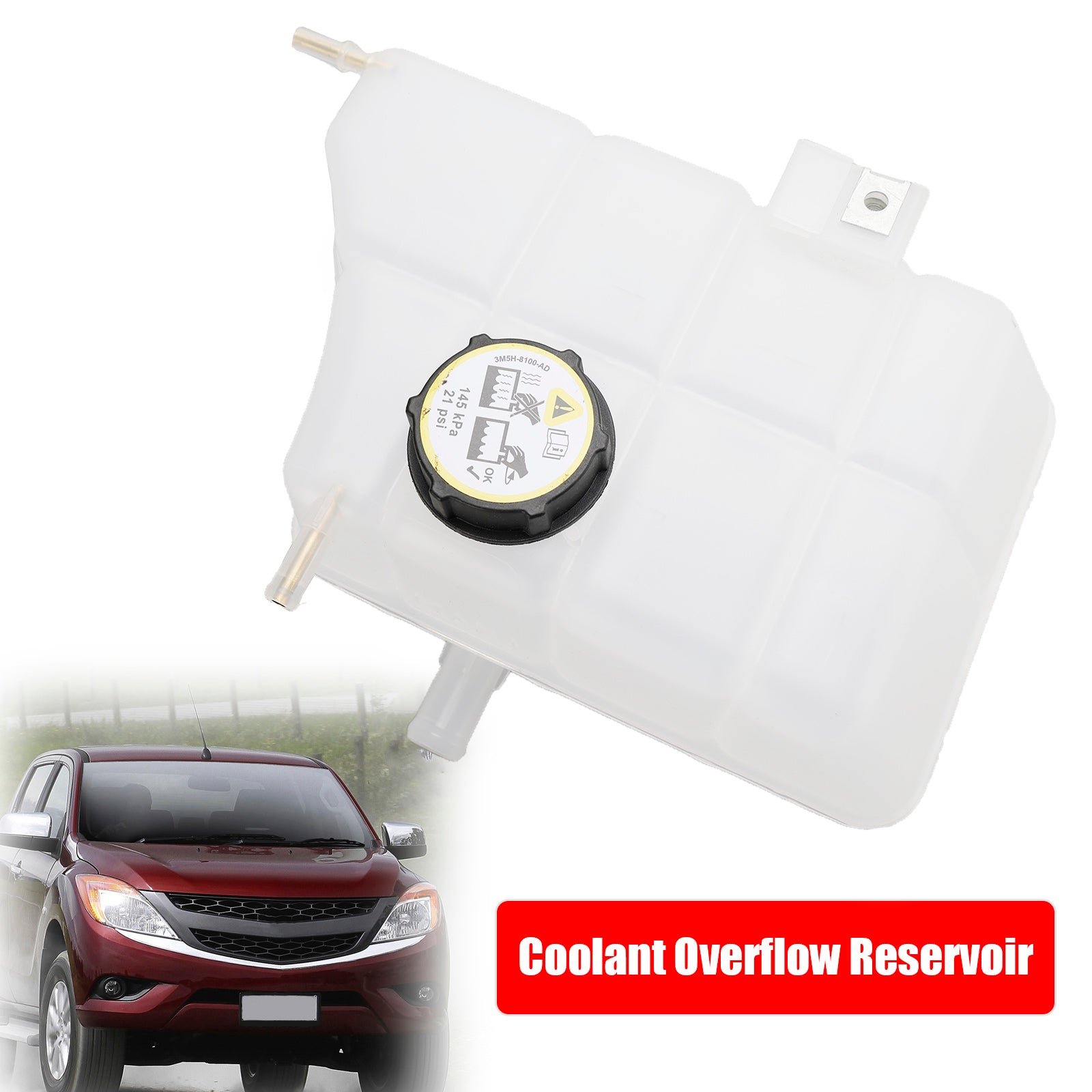 2011-2015 Mazda BT-50 Fit Ford Ranger PXCoolant Overflow Bottle Tank