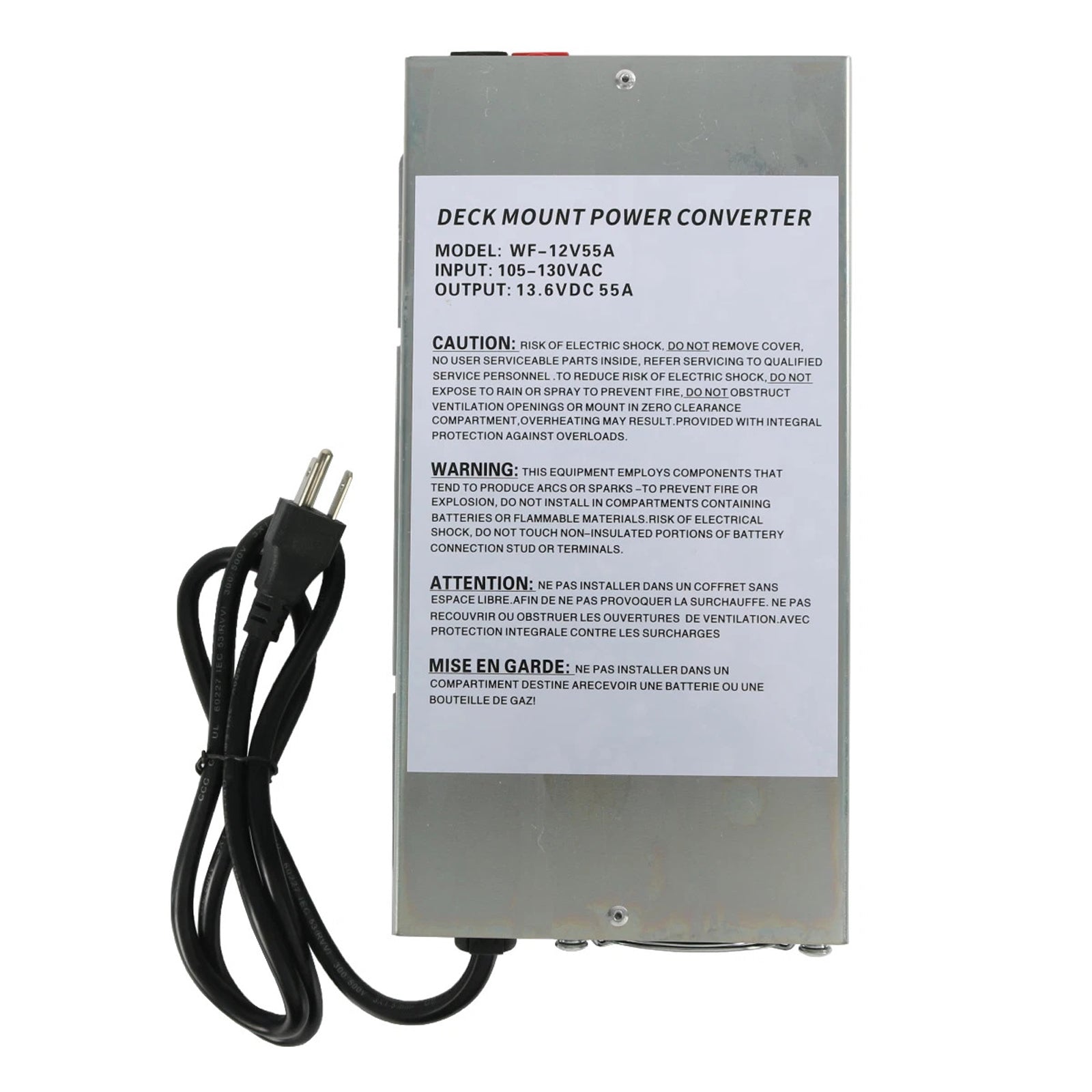 Converter 55 Amp Power Converter Charger For RV Trailer Camper 12V WF-9855