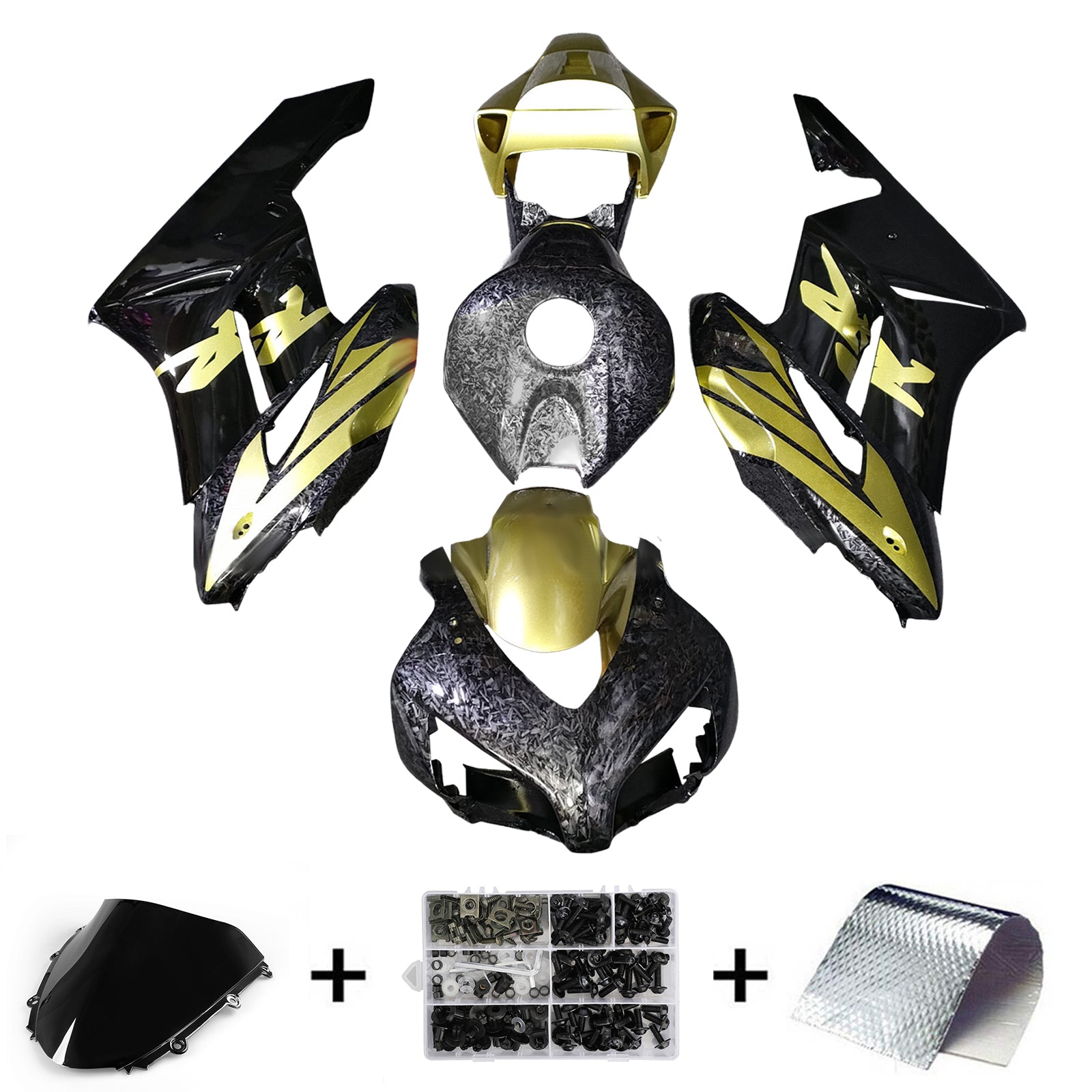 Injektionssats Kit Kroppsarbetet Plastiskt ABS för Honda CBR1000RR 2004-2005