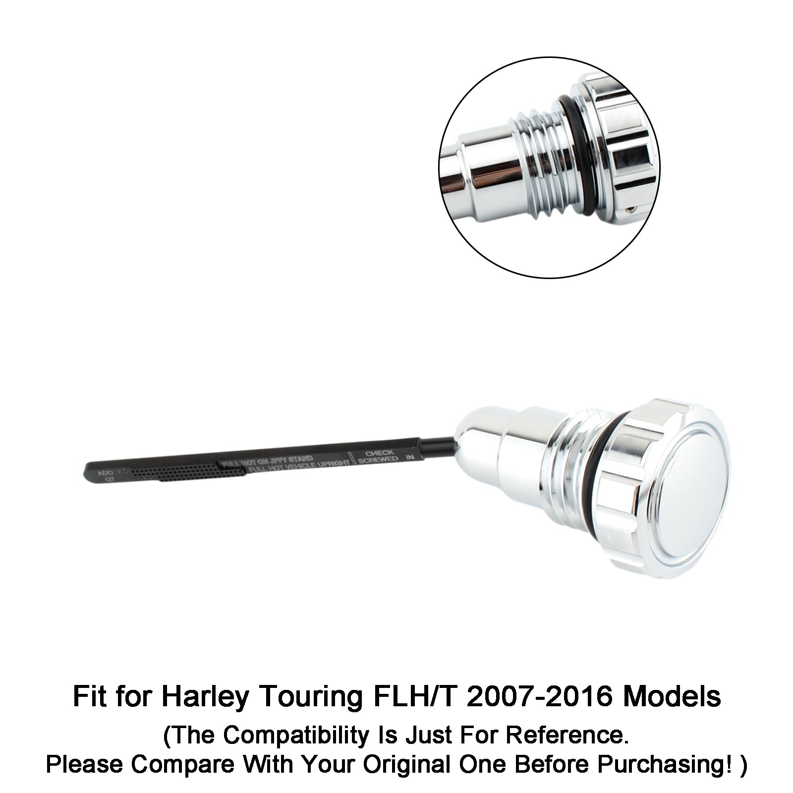 2007-2016 Harley Touring Flh/T Modèles Plug de capuchon de chariot à huile pour la tournée FLH/T