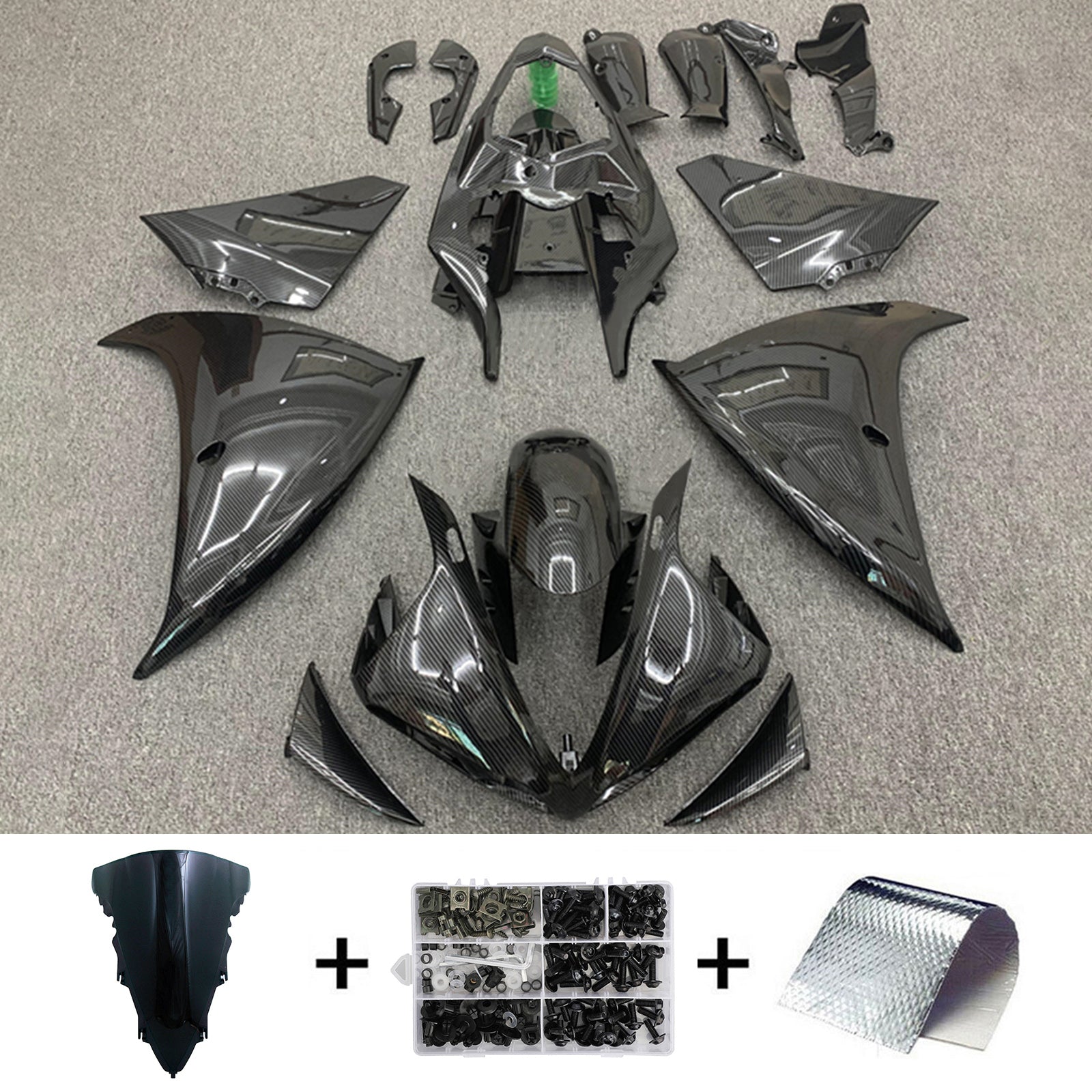 2012-2014 YAMAHA YZF-R1 injektionsmässa kit karosseriplast ABS
