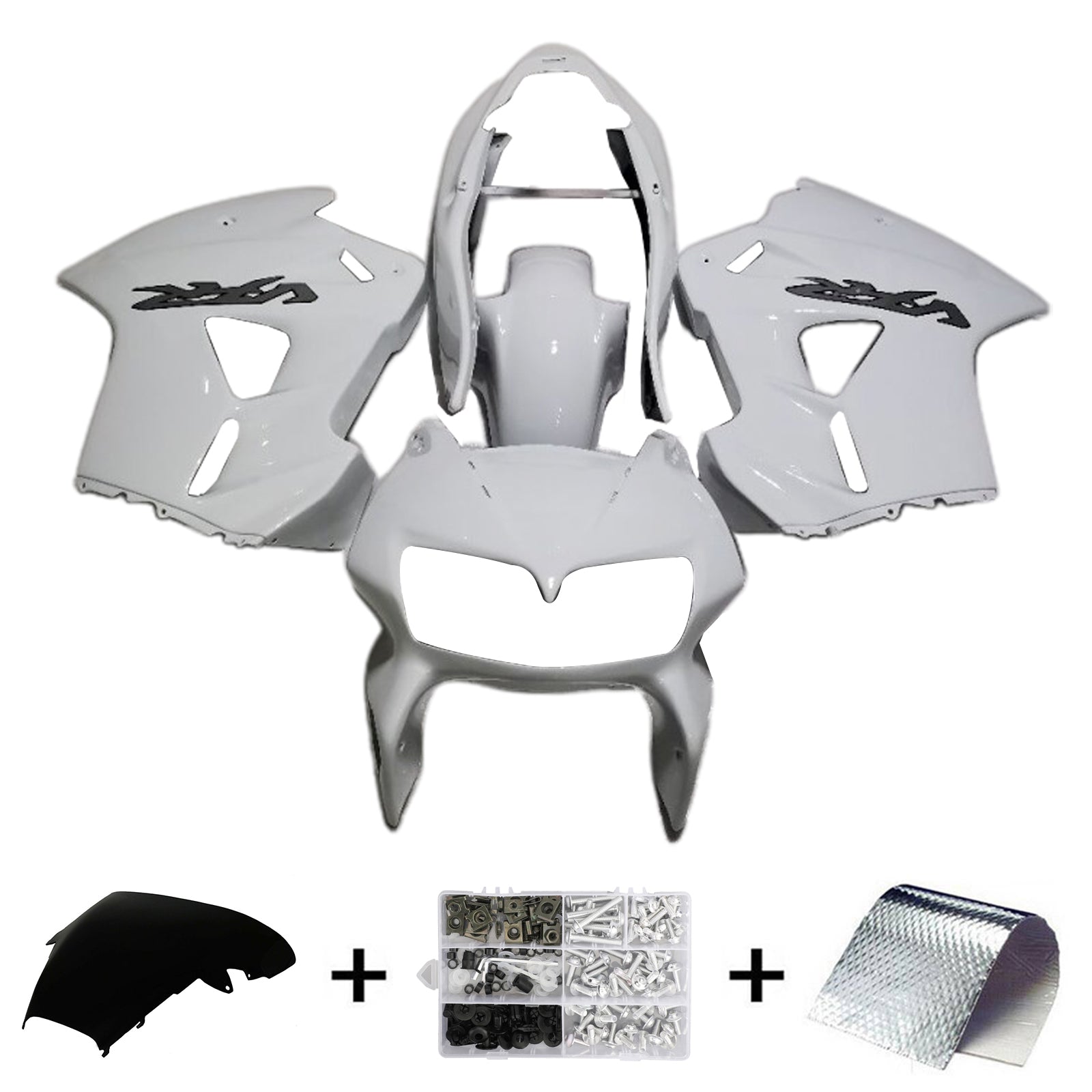 1998-2001 Honda VFR800 Injeksjon Fairing Kit Bodywork Plastic ABS