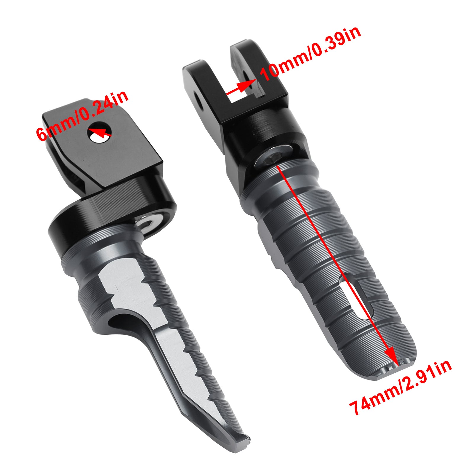 Reposapiés delanteros aptos para DUCATI Multistrada 1200/1200S/1200 ENDURO