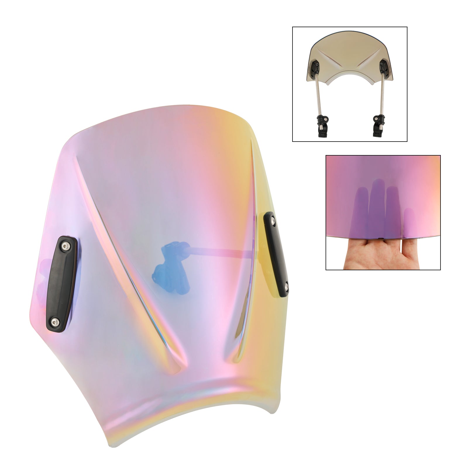 Motorfiets met 22mm/7/8" stuur Windscherm Windscherm Universeel