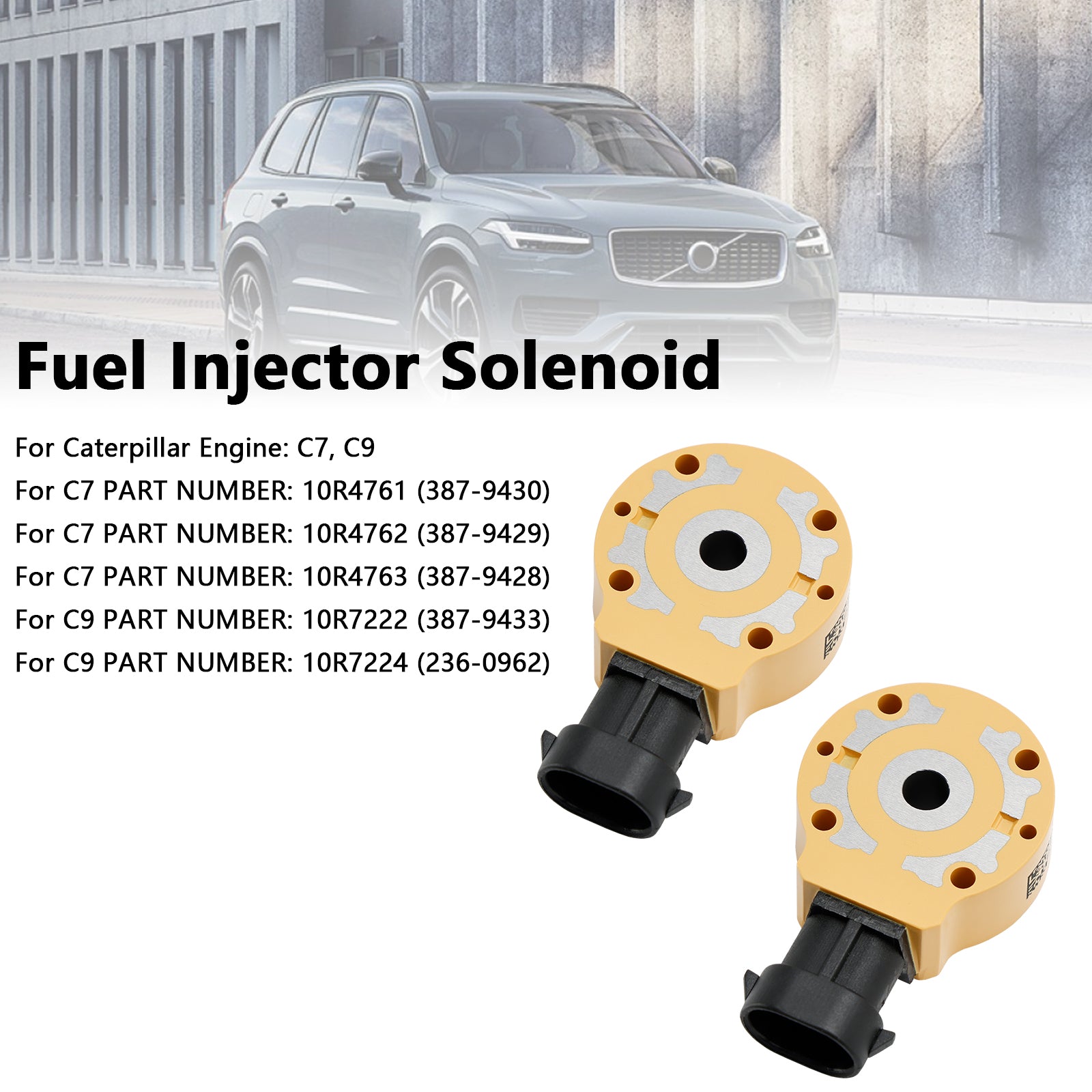 2pcs injektor paliva solenoid 214-5427 Fit Caterpillar Fit Cat C7 C9 10R4761