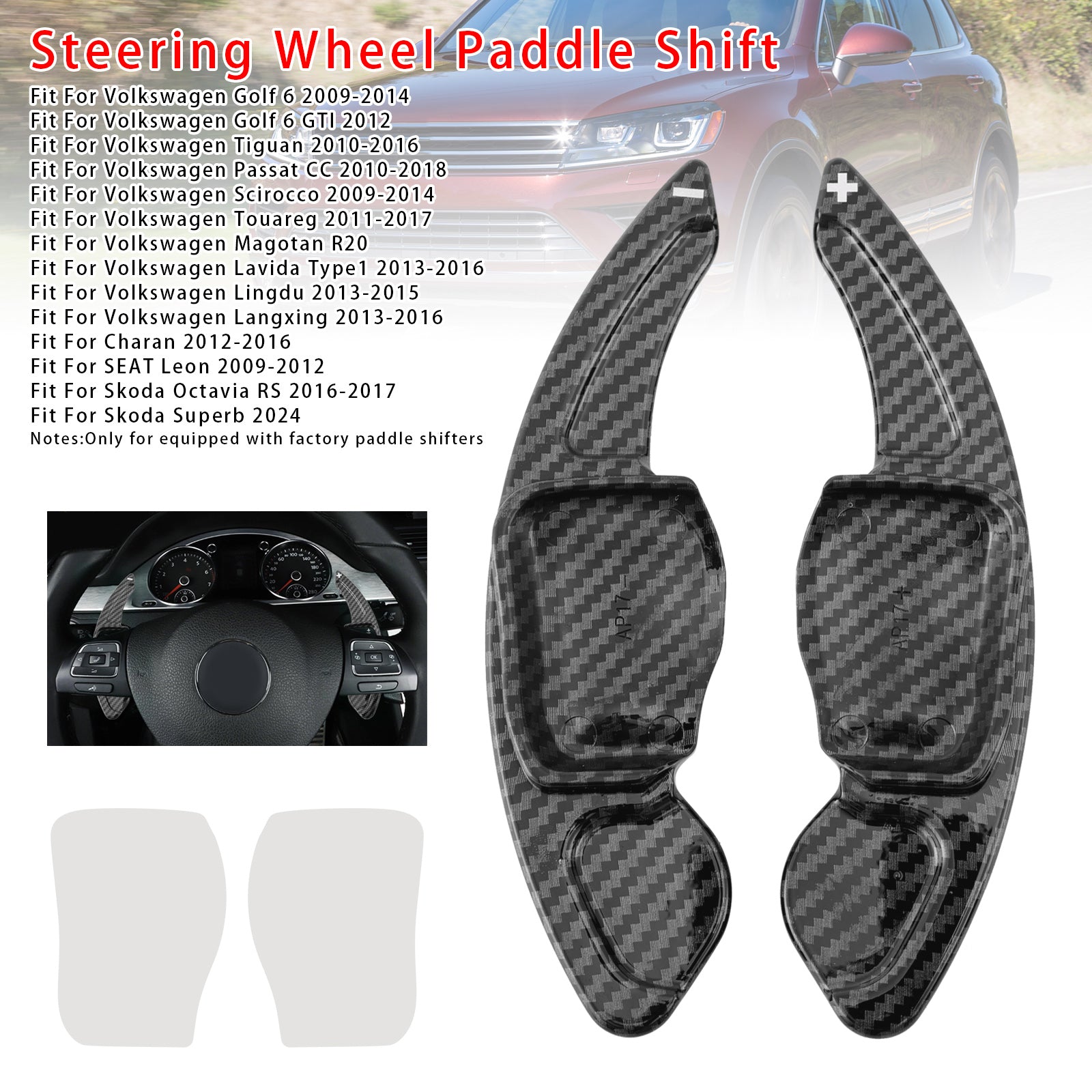 Ratthjulets skifterforlengelse for Seat VW Scirocco