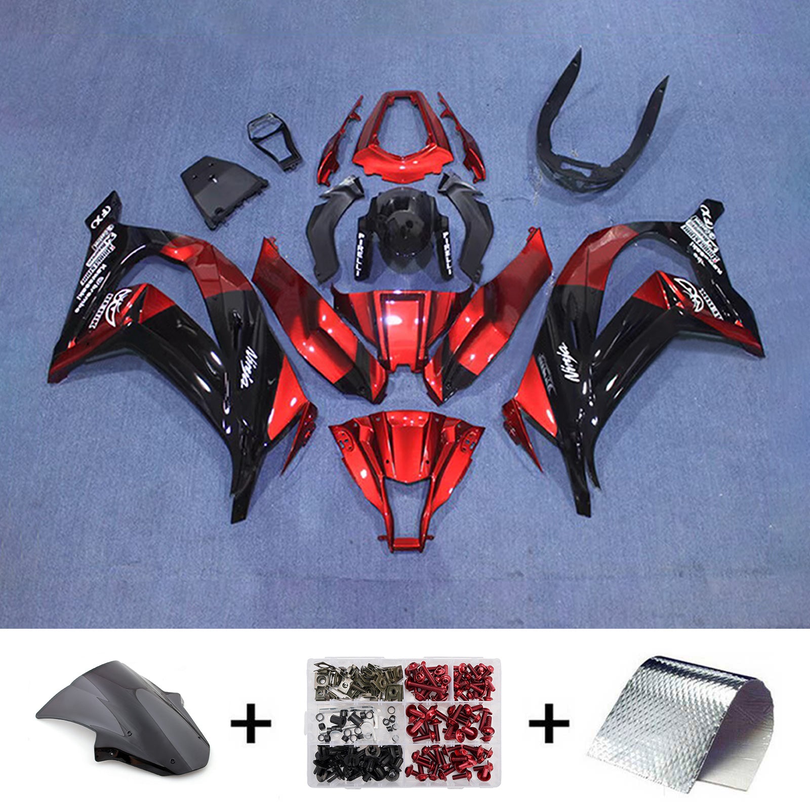 Injection Fairing Kit Bodywork Plastic ABS fit For Kawasaki ZX10R 2011-2015