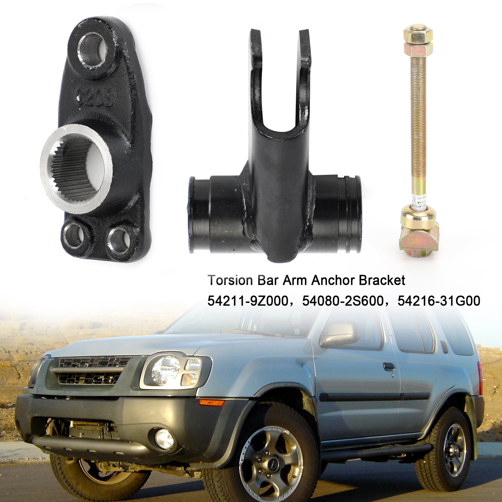 Soporte de anclaje de brazo de barra de torsión lado izquierdo para Nissan Xterra Frontier V6 1999-2004