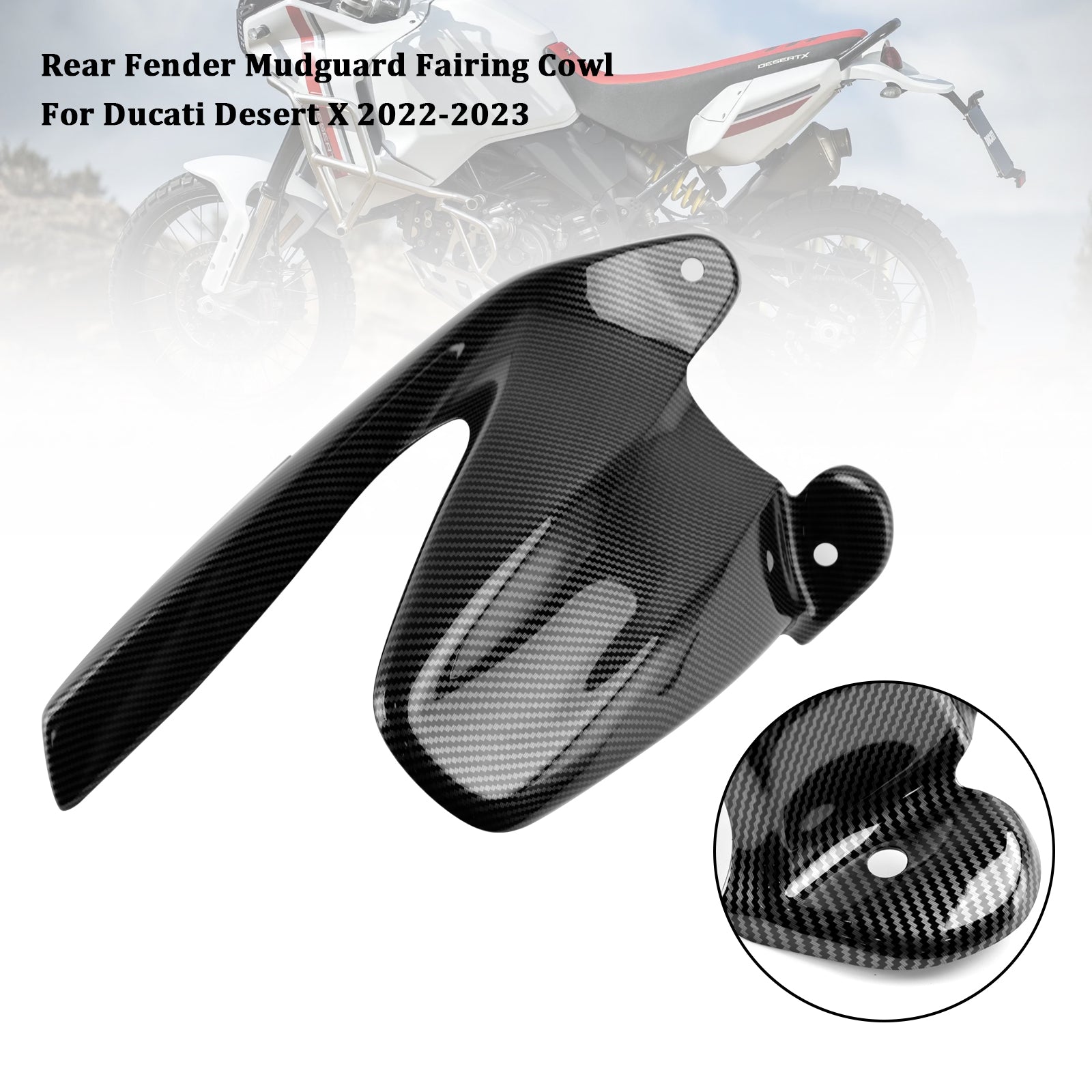Capot de carénage de garde-boue arrière Ducati Desert X 2022-2023