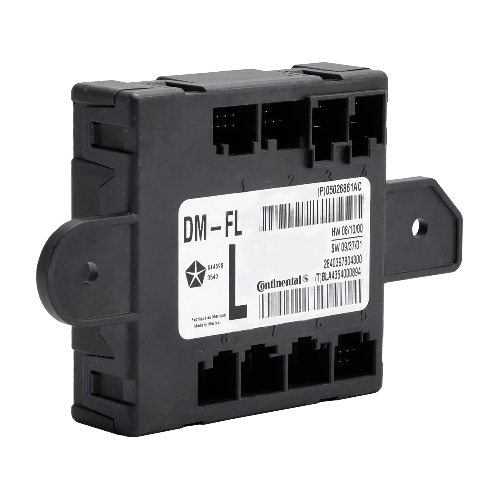 2007-2020 Dodge Chrysler Front vänster förardörrmodul 05026861AC