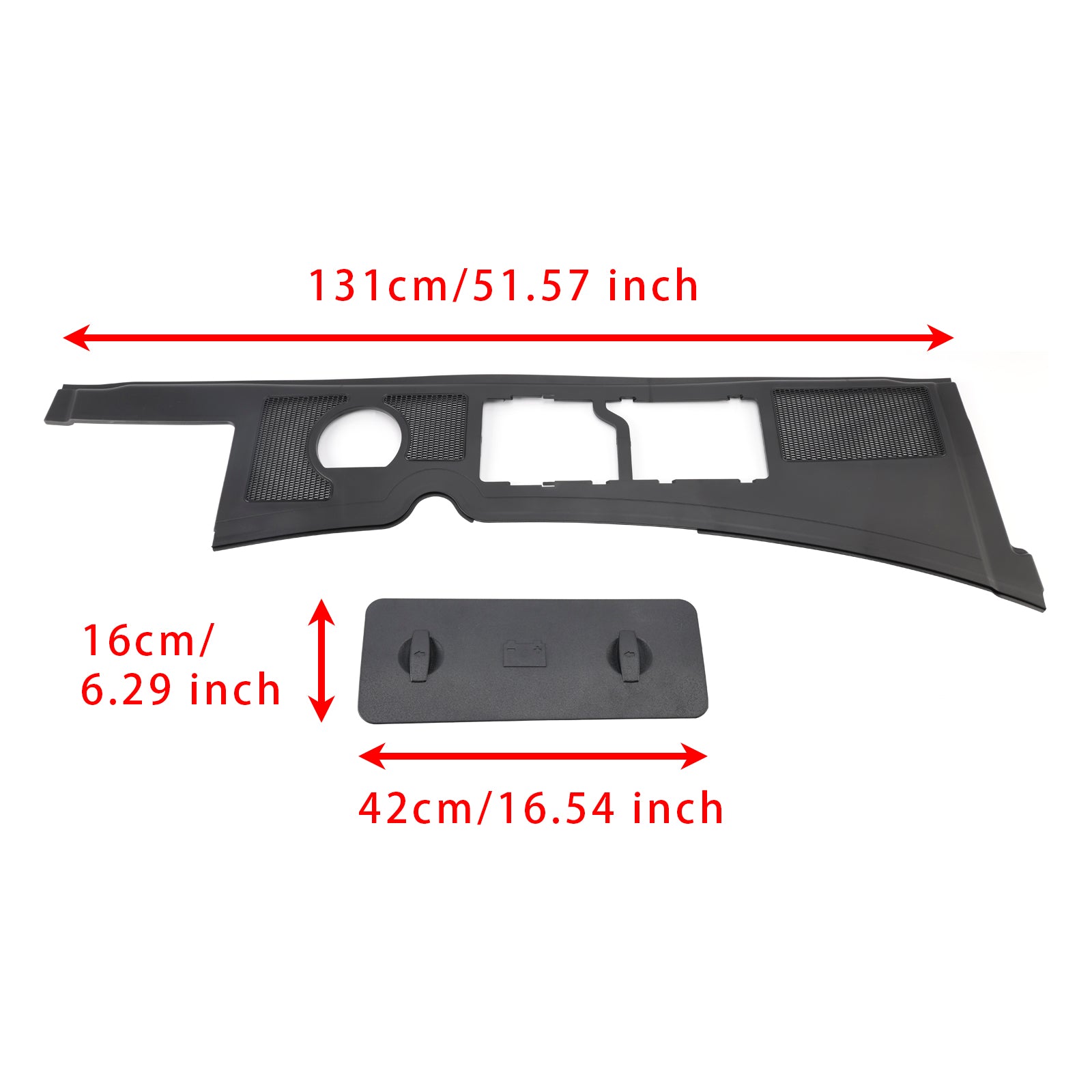 Bandeja defletora para caixa d'água & Tampa da bateria 8E1819447 para Audi A4 B6 B7 02-2007 (lado esquerdo)