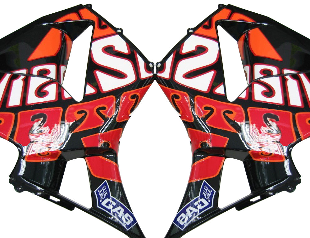 2005-2006 Honda CBR 600 RR Noir Valentino Rossi Racing Carénages Générique