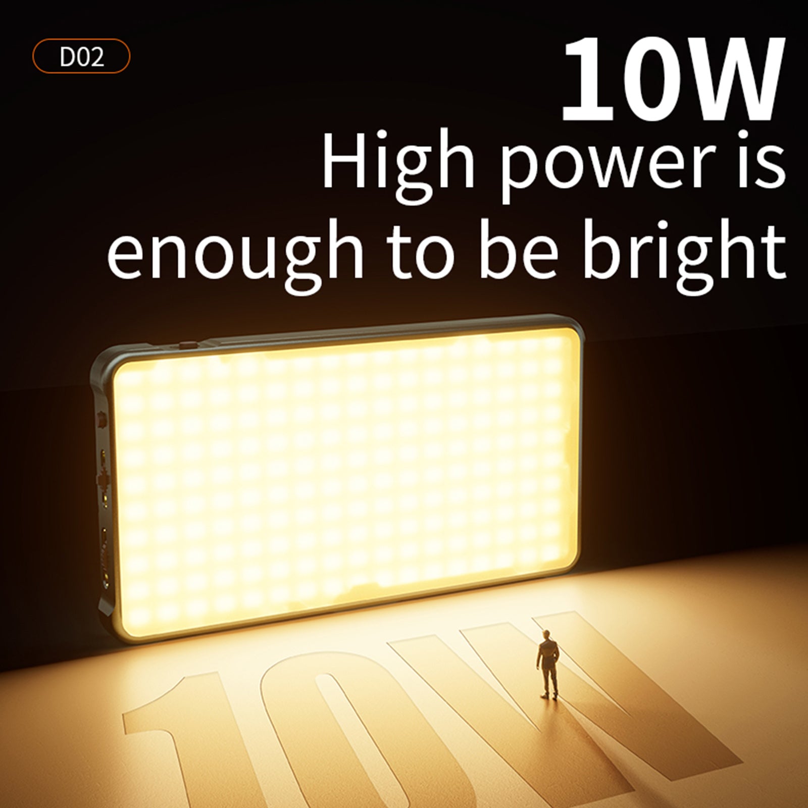 D02 RGB Fill Light Video Camera Mobiltelefon live i full färg LED-fyllningsljus