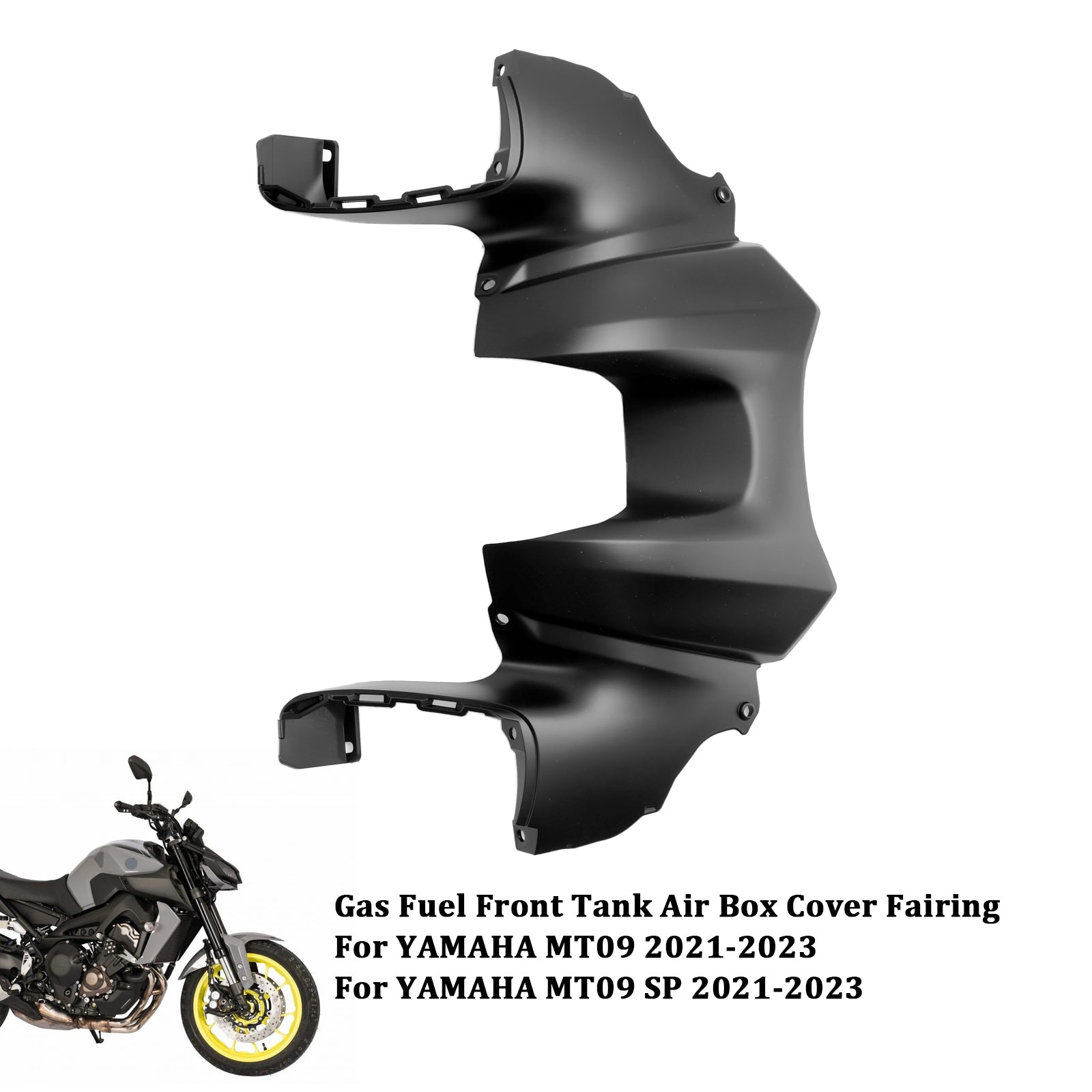 2021-2023 YAMAHA MT-09 MT09 SP Carénage du couvercle de la boîte à air du réservoir avant