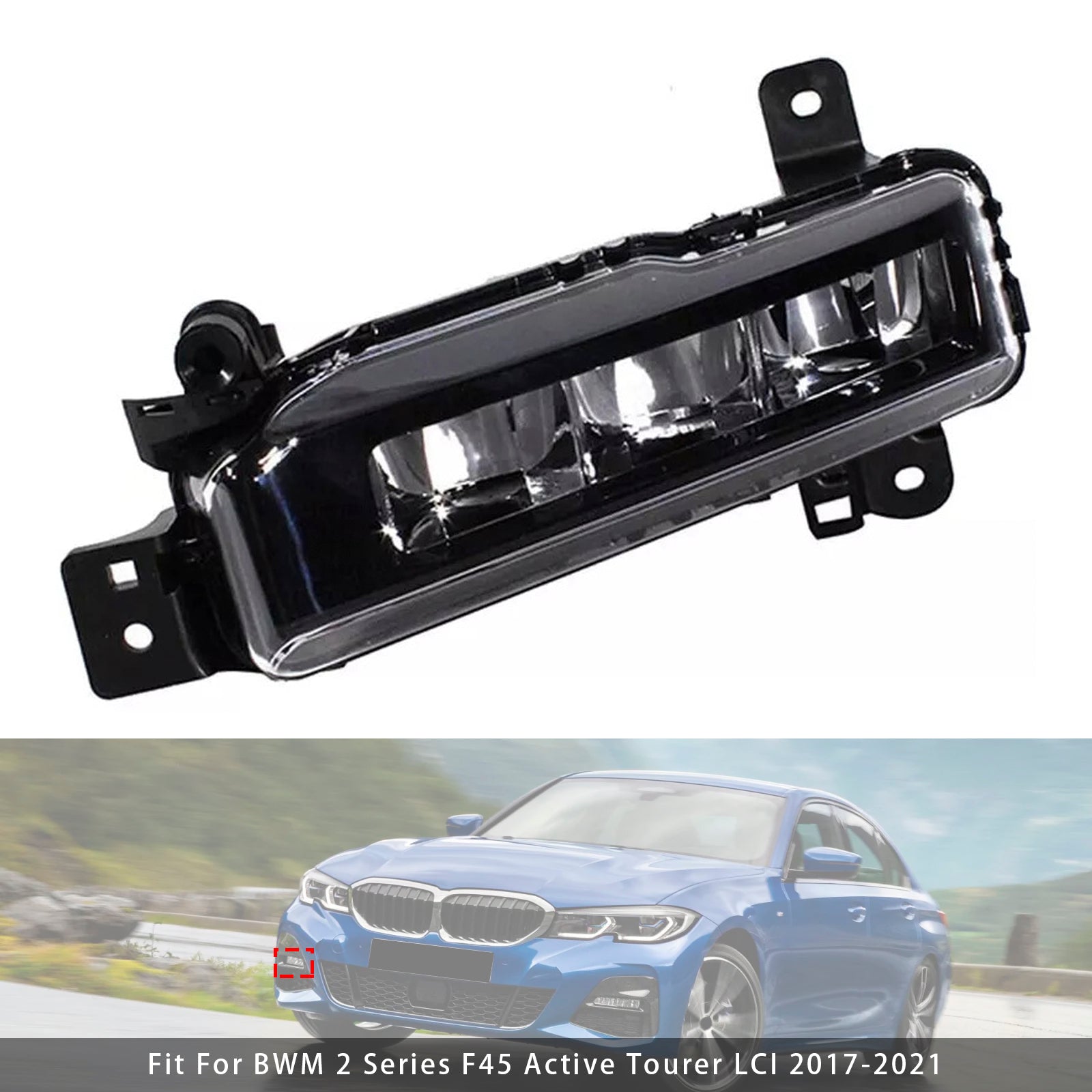 1 Pcs LED Front Right Fog Light For BMW G20 G21 X1 F48 LCI F45 F46 63178089526