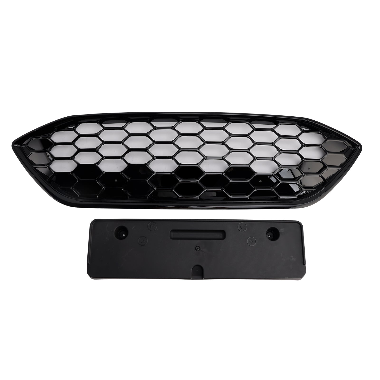 2018-2021 Ford Focus ST + ST Line MK4 Gloss Black Front Bumper Grille Grill