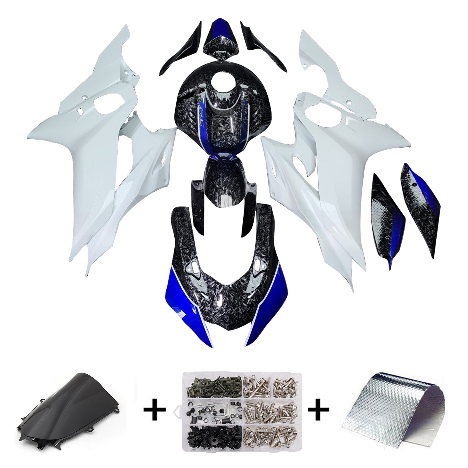 Injection Fairing Kit Bodywork Plastic ABS fit For Yamaha YZF-R6 2017-2023