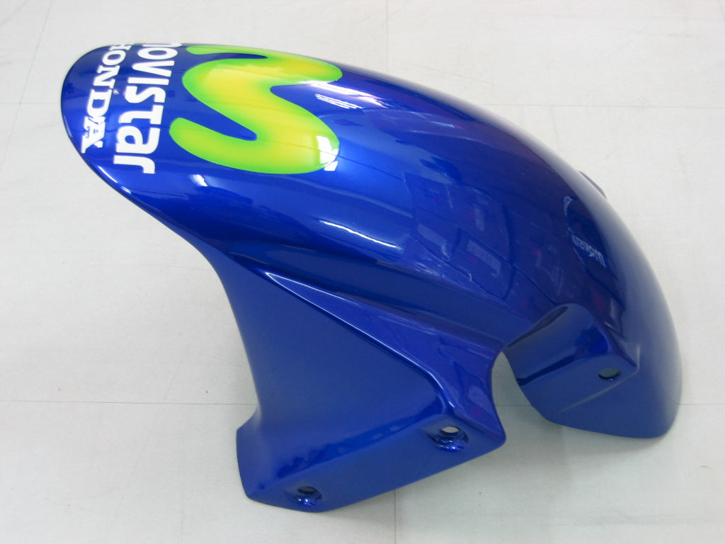 Honda CBR 600 RR Azul 2003-2004 & Carenagens Movistar Racing Verdes Genéricas