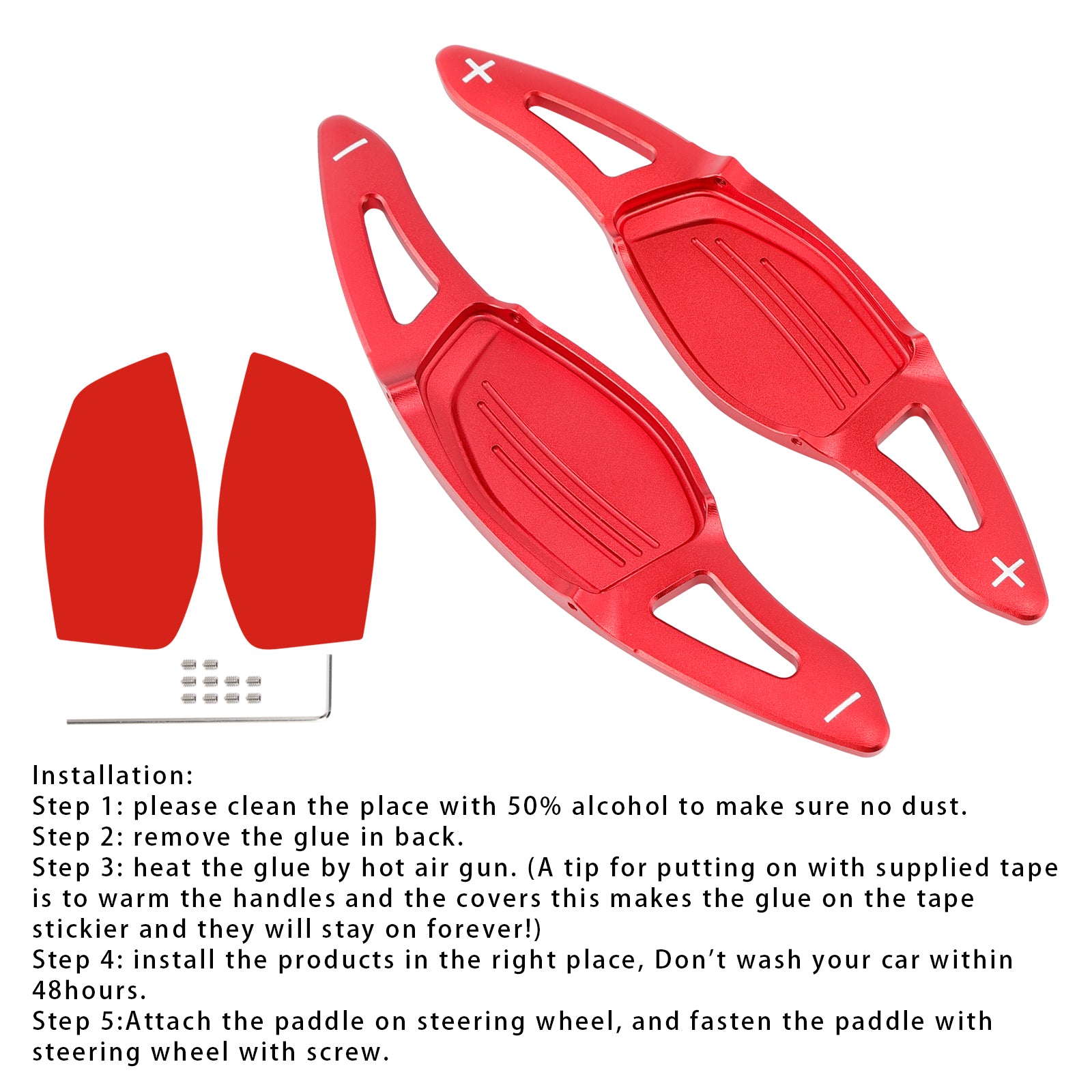 Extensión de palanca de cambios del volante para Audi RS5 RS3 TT RS Aluminio