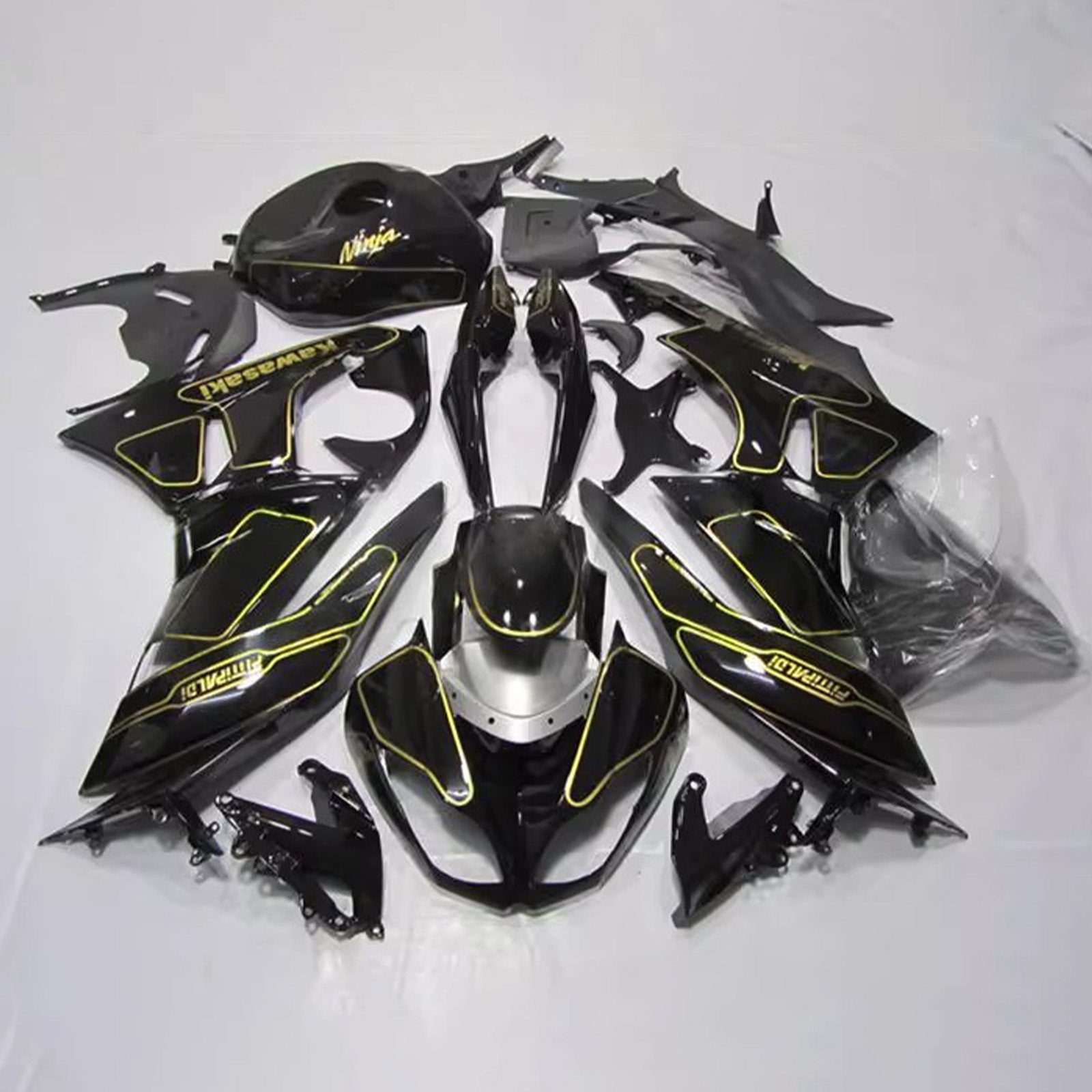 Kit carena iniezione carrozzeria in plastica ABS adatta per Kawasaki ZX6R 636 2009-2012