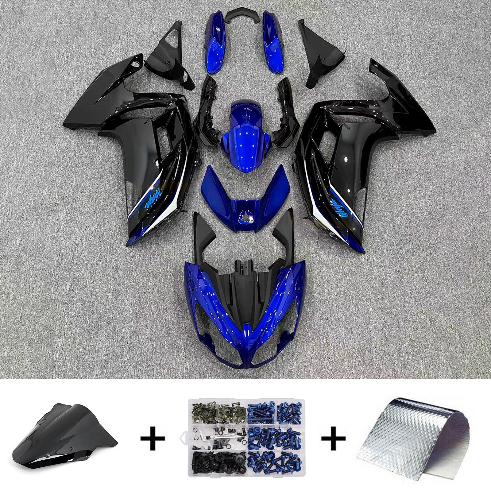Injection Fairing Kit Bodywork Plastic ABS fit For Kawasaki ER-6F Ninja650 2012-2016