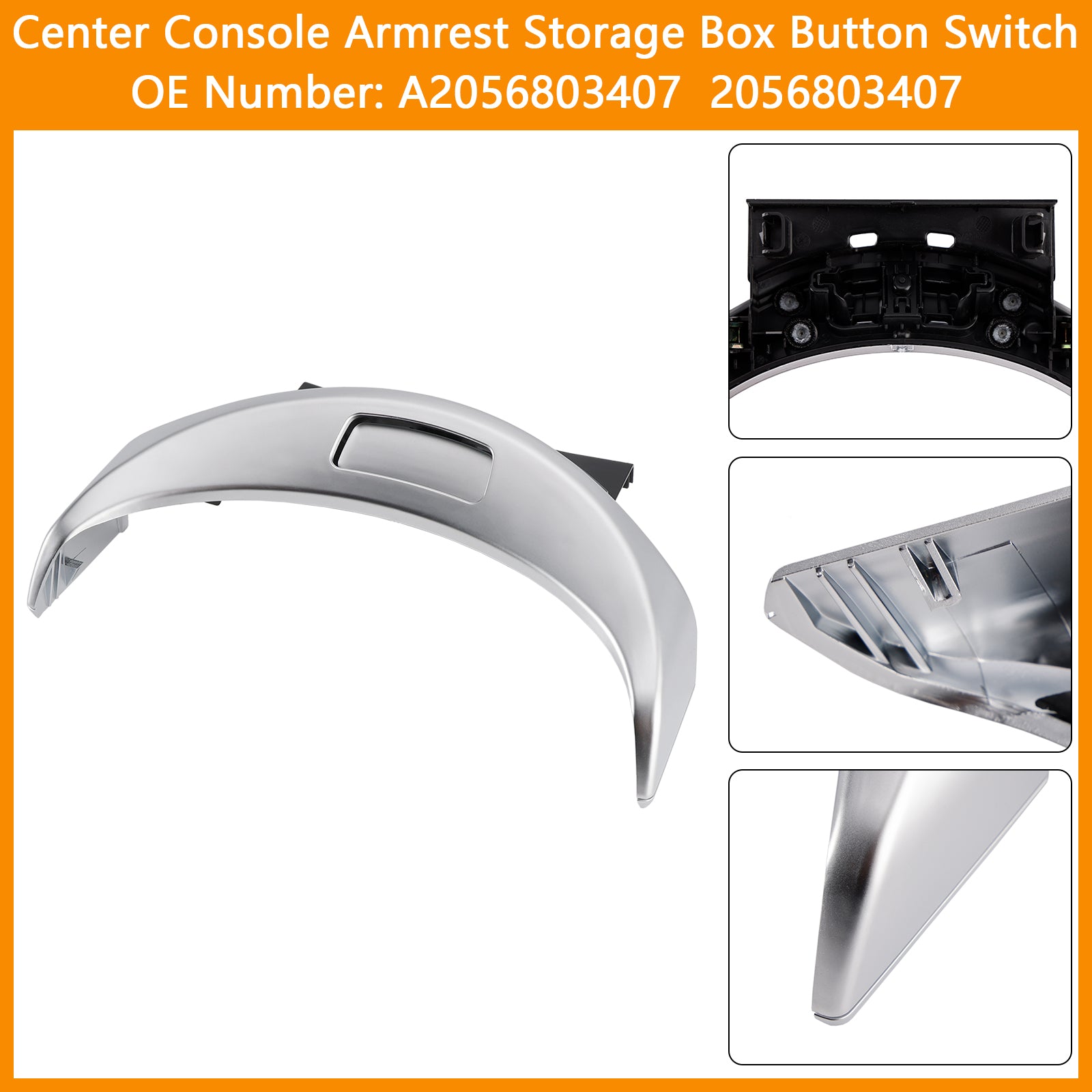 2015–2020 Benz W205 W253 Oppbevaringsboks for midtkonsollarmlenet Knappbryter A2056803407