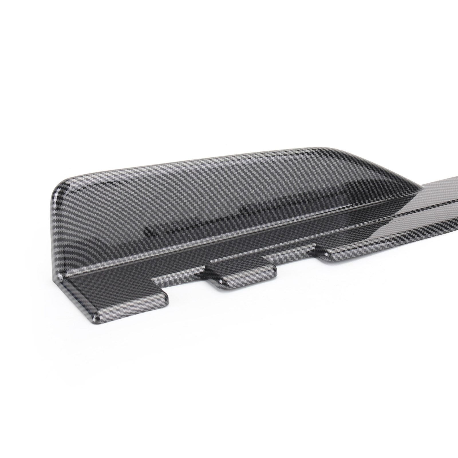 Par 120 cm bil kolfiber sidokjolar vippdelar diffusor winglet vingar