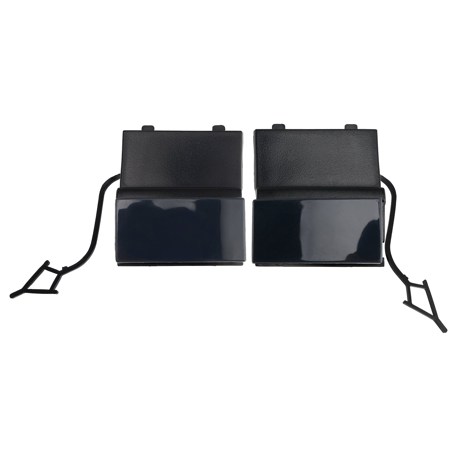 A Pair Car Front Bumper Tow Hook Eye Cover Cap For VW Touarge 2014 - 2018