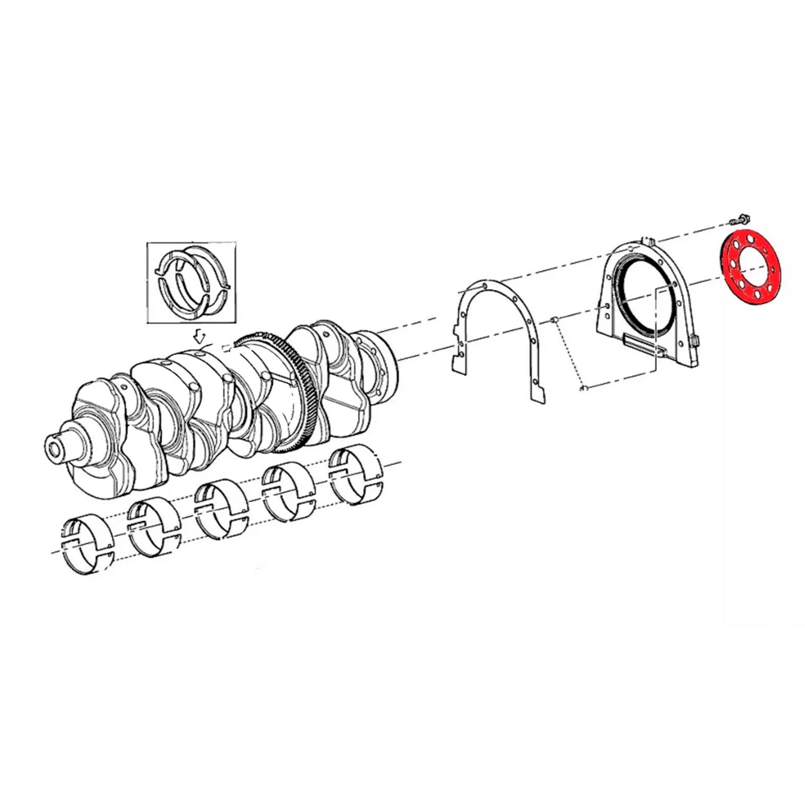 Tandwiel Krukaspoelie 68582742AA voor Jeep Grand Cherokee 3.0 2014-2023
