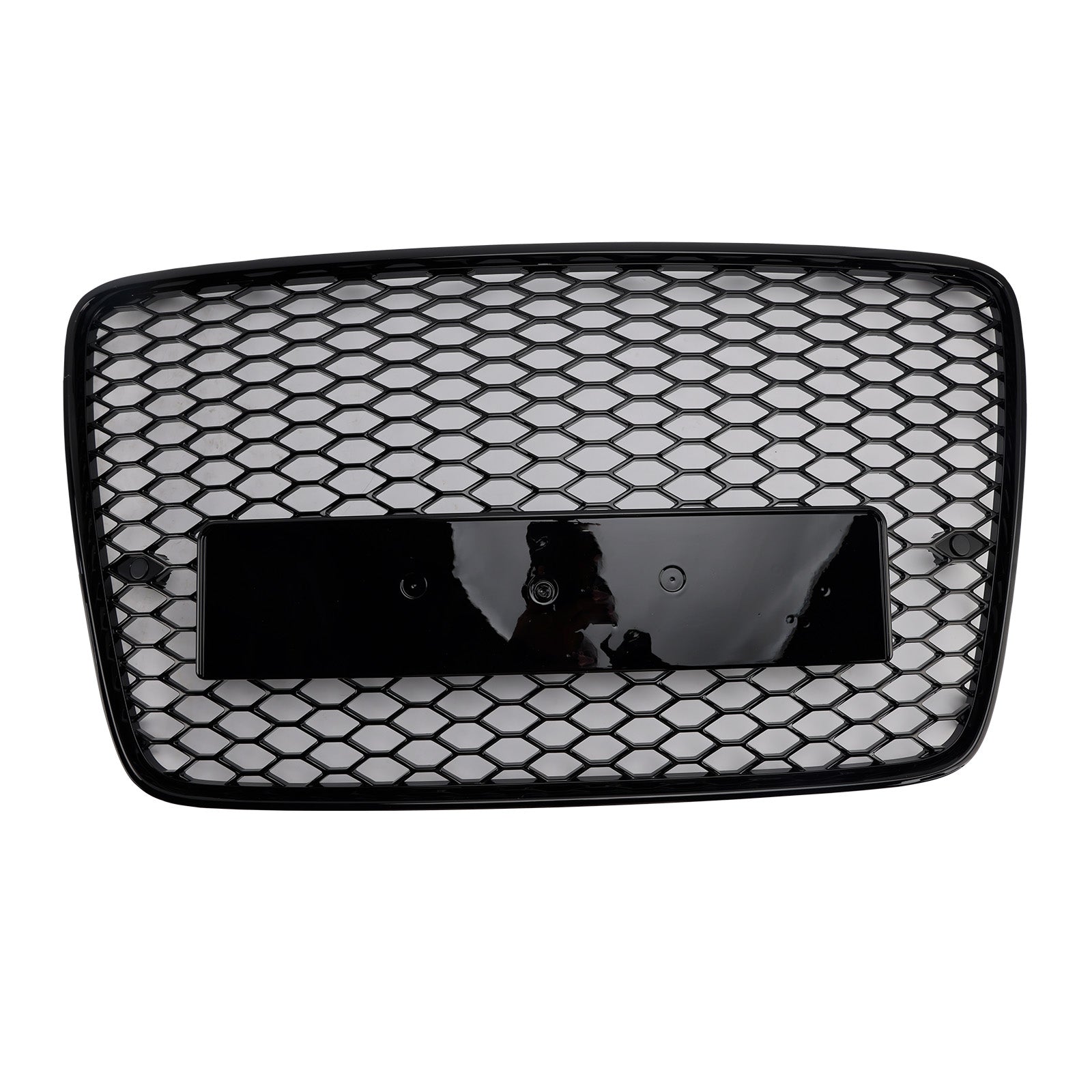Front Bumper Radiator Vent Mesh Grille Grill For 2005-2015 Audi Q7 SQ7 Gloss Black