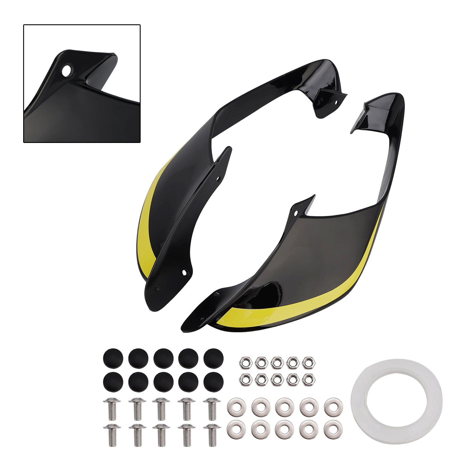 2021-2024 Yamaha YZF R1 R1M ailes latérales avant ailes becquet carénage