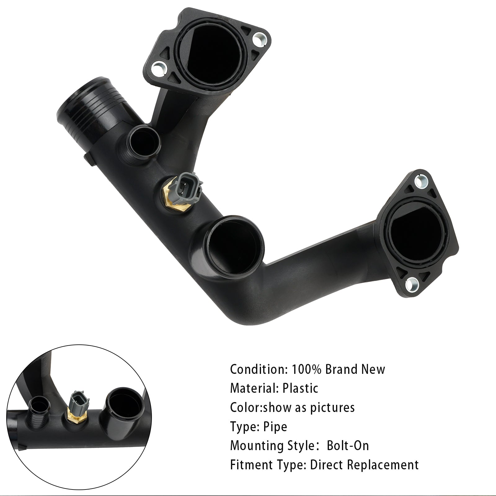 Jaguar Vanden Plas XJ8 uit 1997-2003 & XK8 Thermostaatdeksel Uitlaatpijp met Sensor