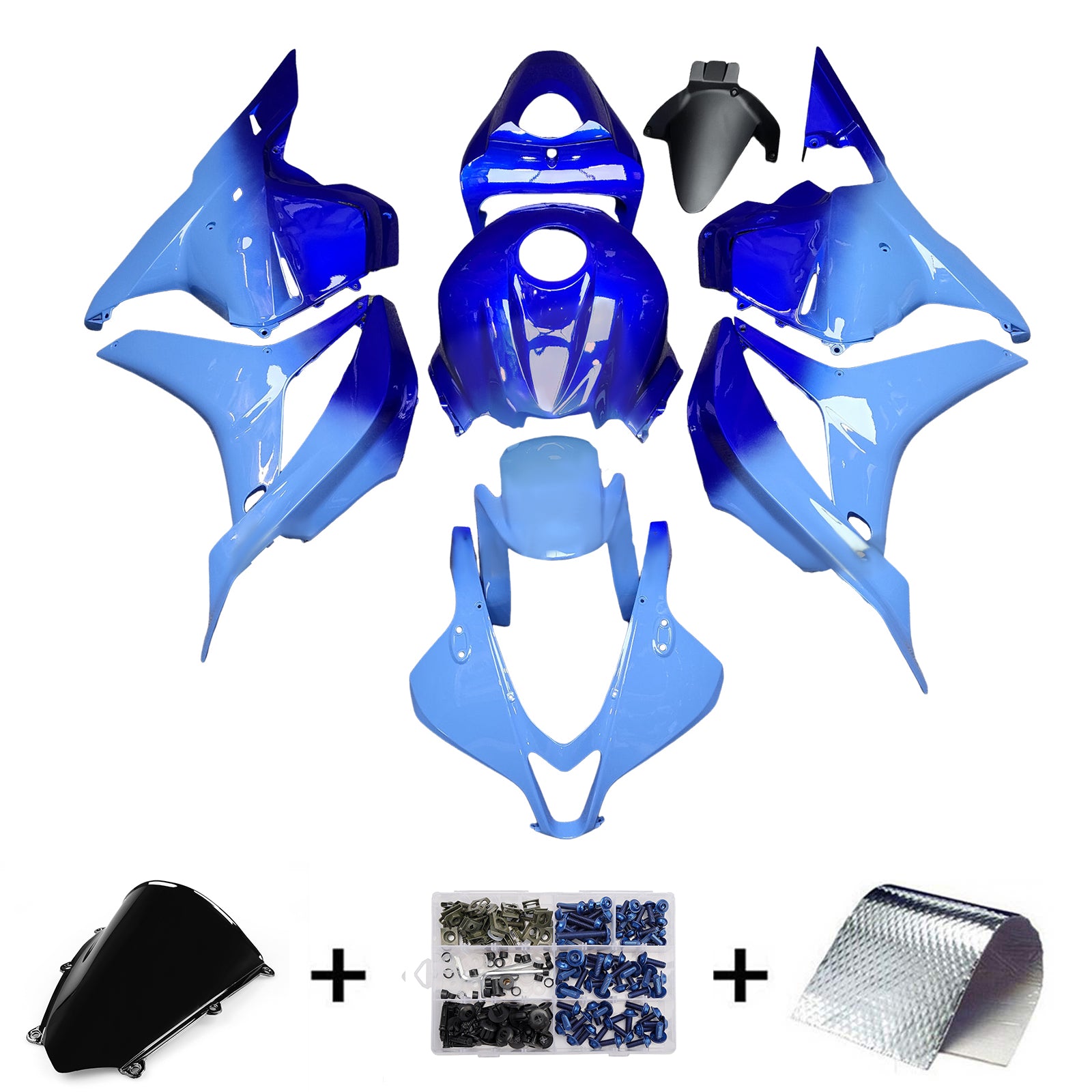 Injektionsmässa Kit Bodywork Plastic ABS för Honda CBR600RR 2009-2012 F5