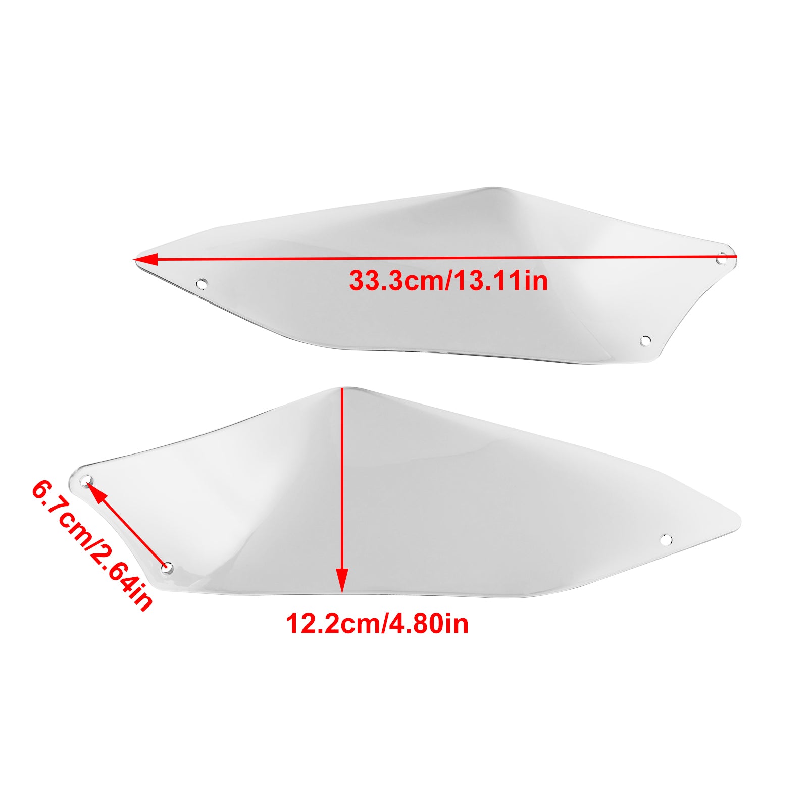 2022-2023 DUCATI Desert X Motorcycle Deflector Side Top