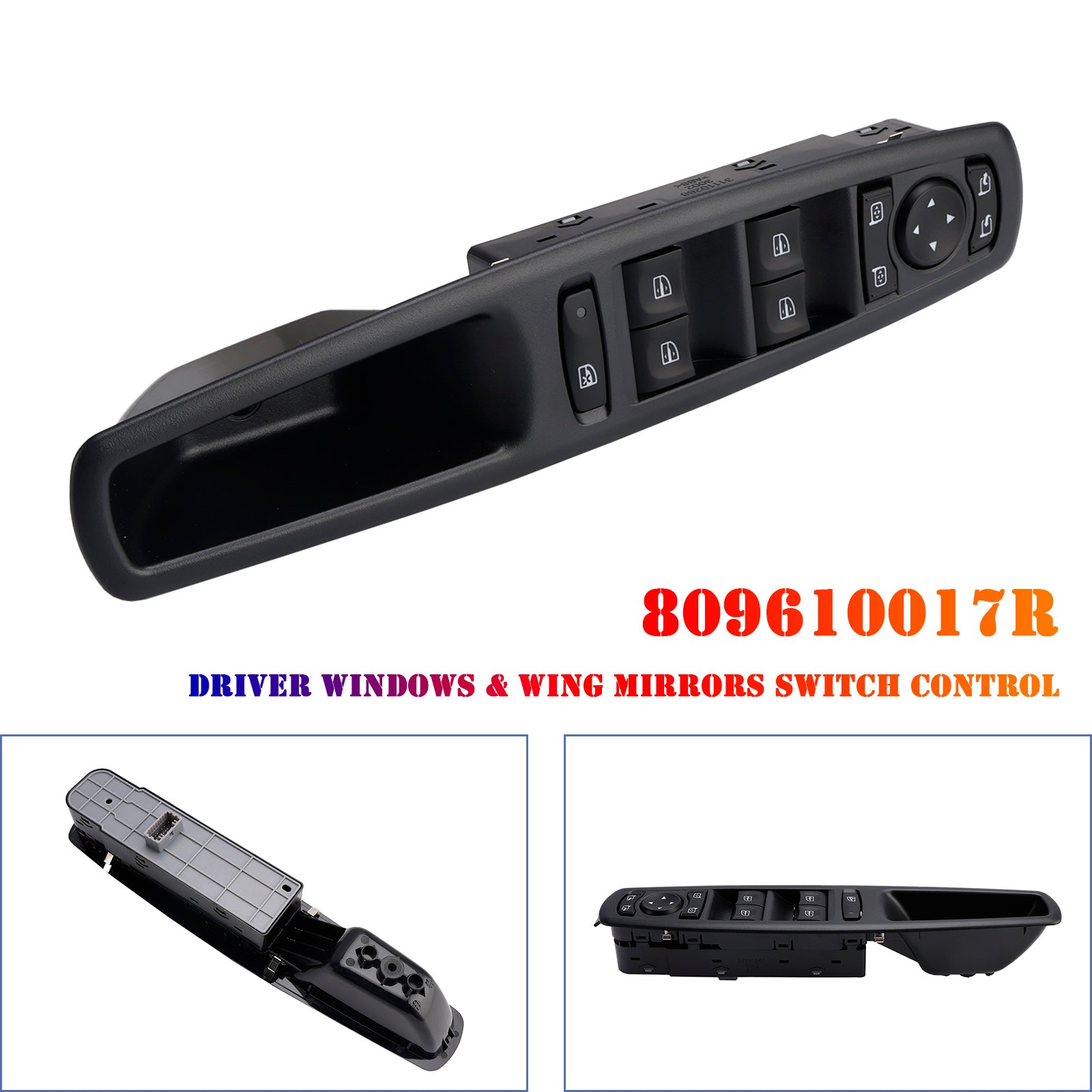 2009-2022 Renault Scenic Pilote Windows & Commande de commutateur de rétroviseurs extérieurs 809610017R
