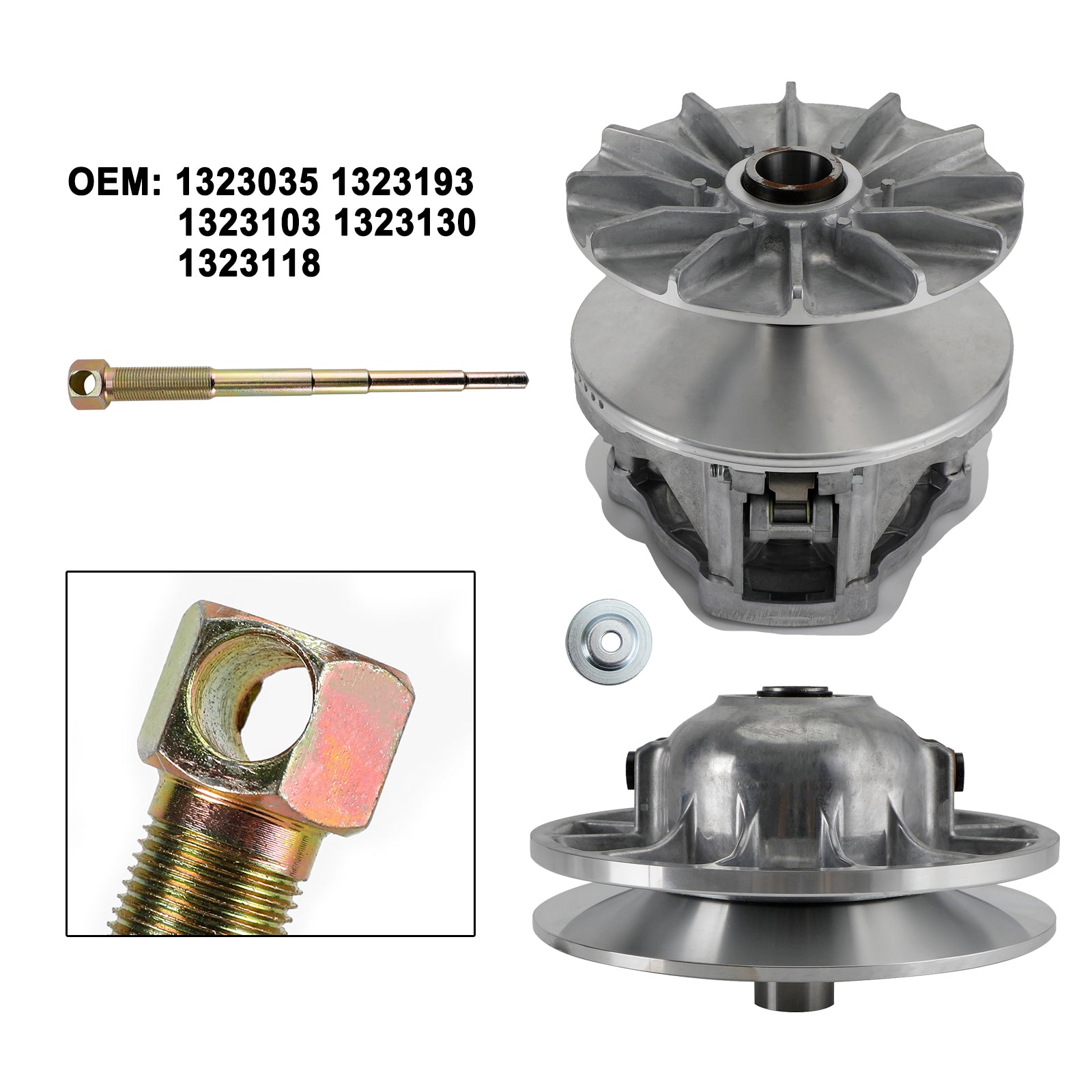 2014-2019 Ranger 900 XP Complete koppelingsvariatorpoelieset 1323035 1323193