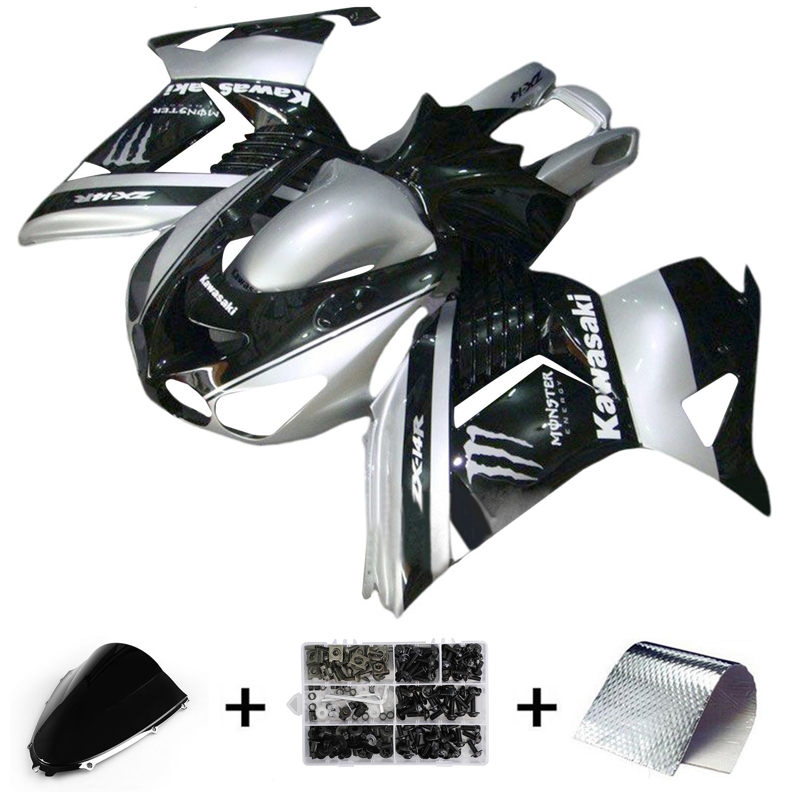 2006-2011 KAWASAKI ZX14R ZZR1400 injektionssats Kit Kroppsarbete