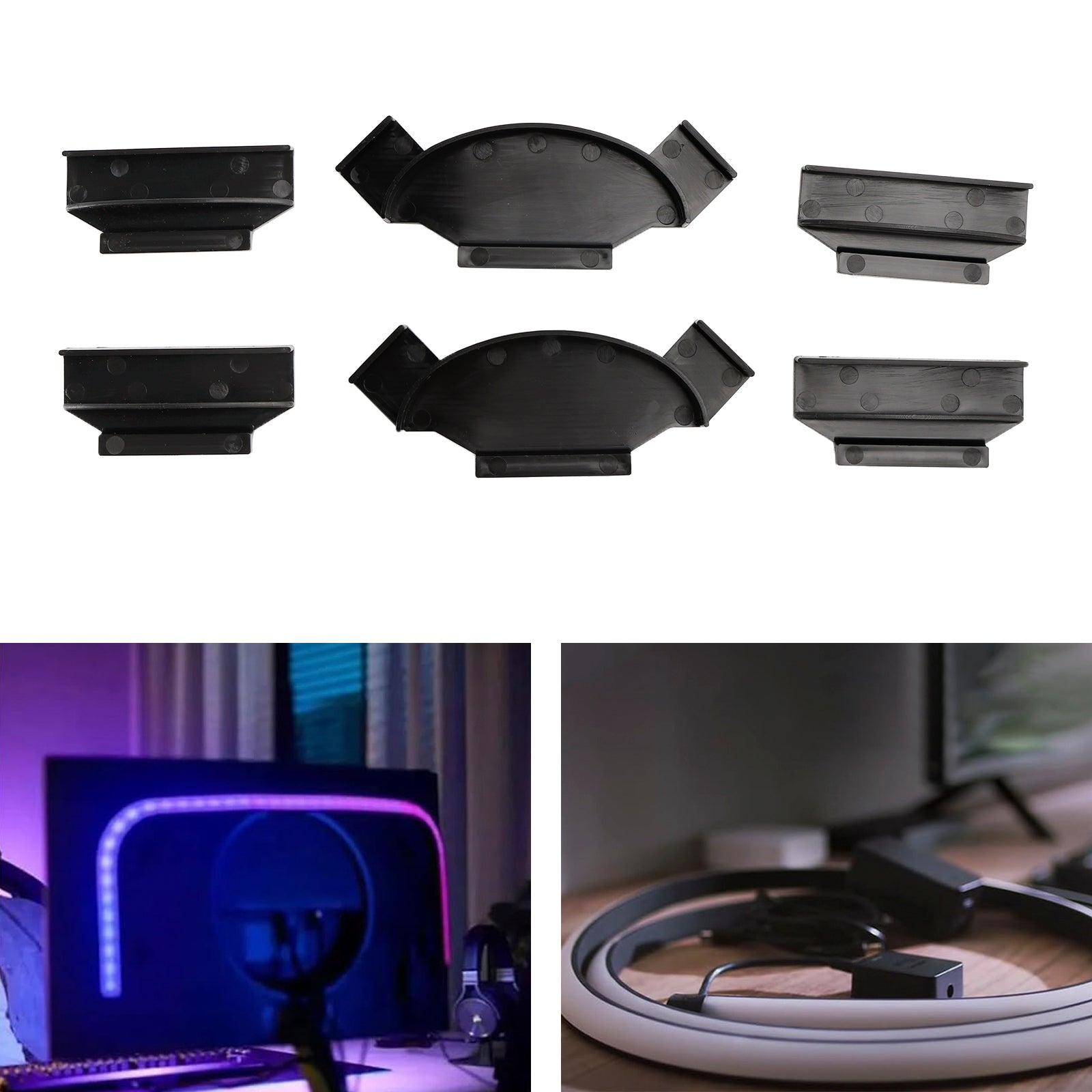 2 stk parenteser sett for Philips Hue Play Gradient Light Strip 55/65/75 tommer