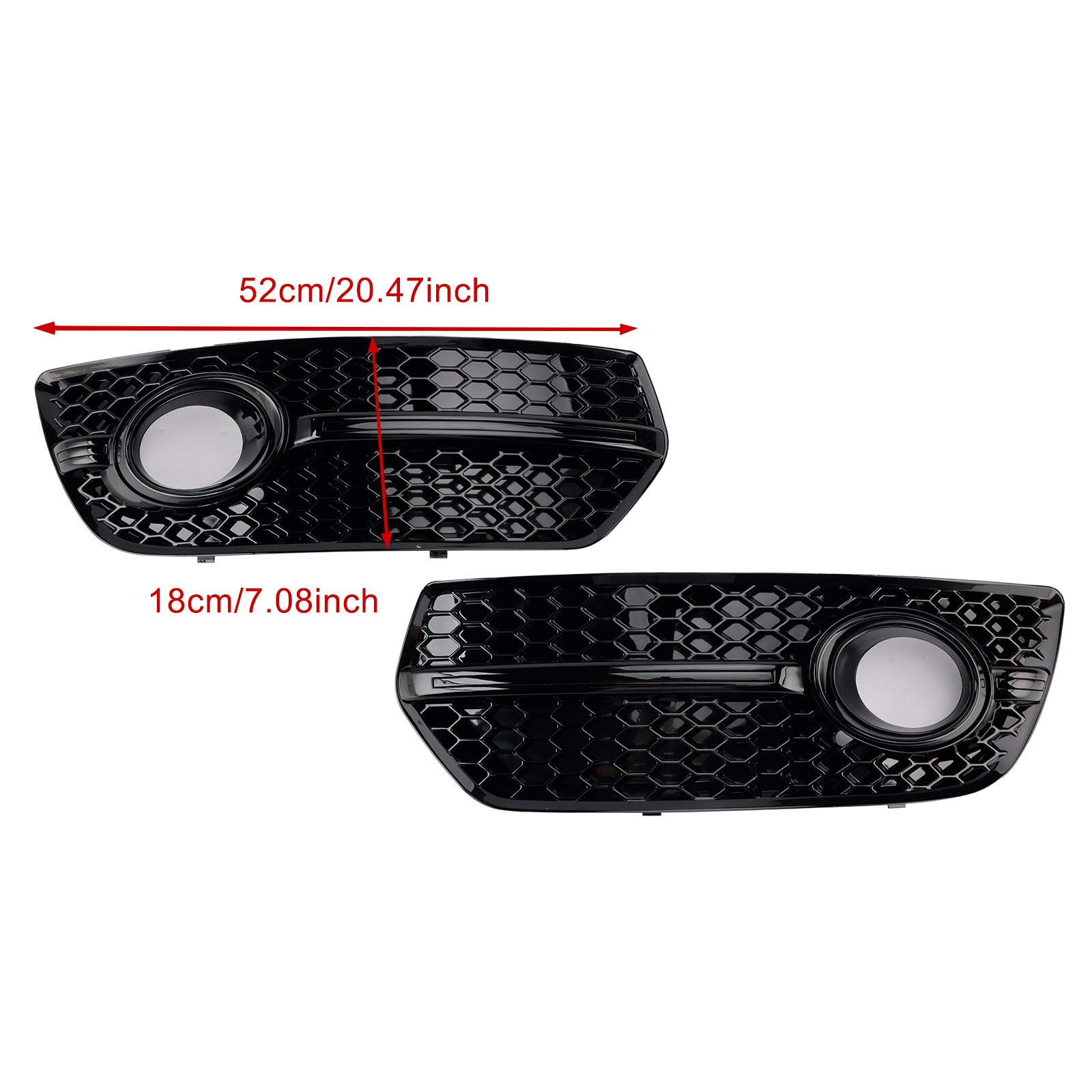 2009-2012 Audi Q5 2 STUKS Voorbumper Grill Mistlamp Lampafdekkingen