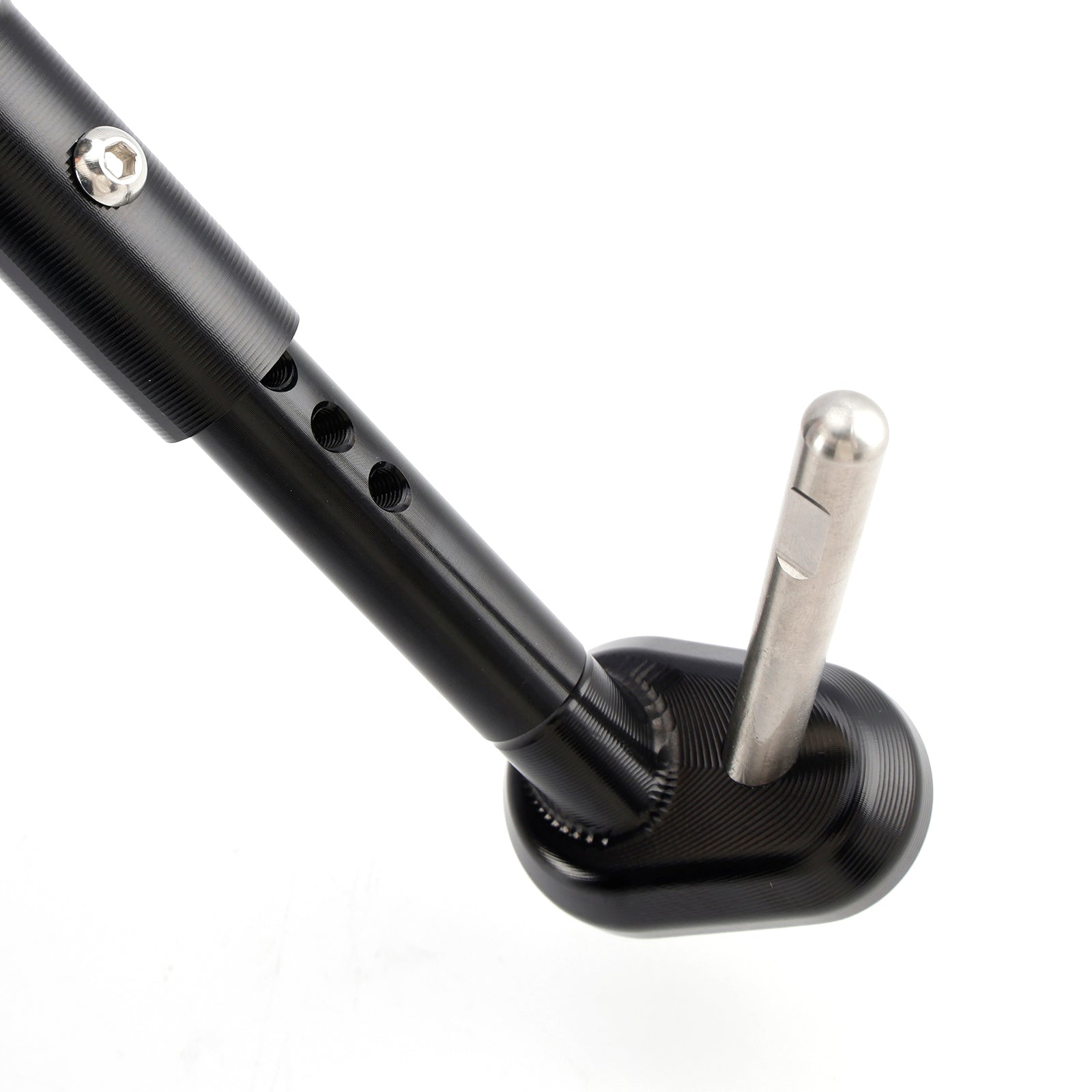 2024-DAYTONA 660 Ajuste o suporte lateral do pé