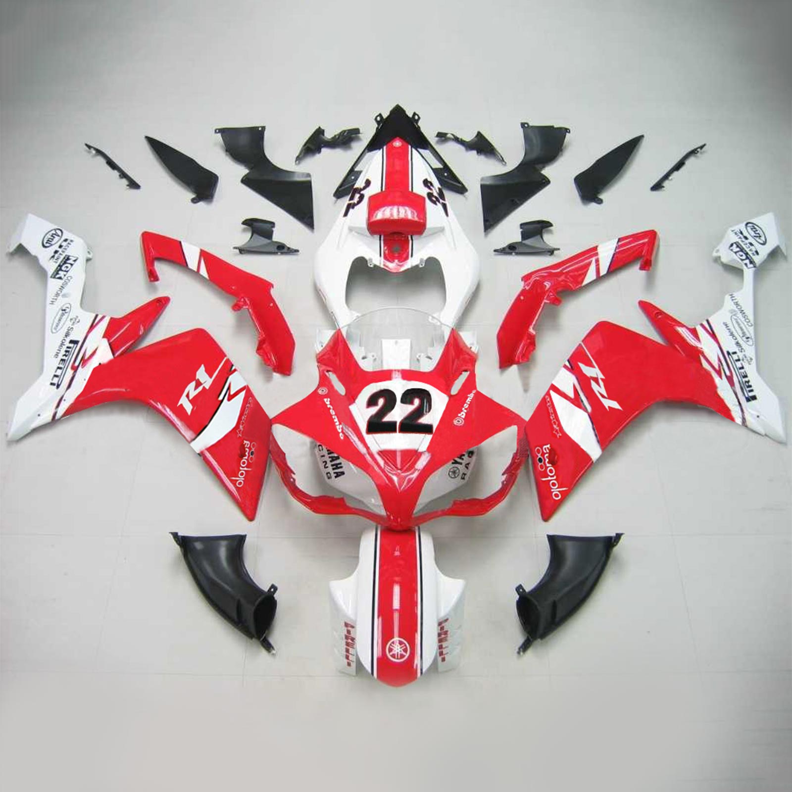 2007-2008 Yamaha YZF 1000 R1 Fairing Kit Generic