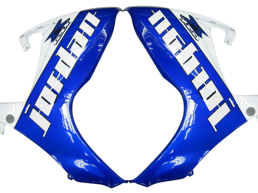 Suzuki GSXR 600 750 Blanc 2006-2007 & Carénages Jordan Racing bleus génériques