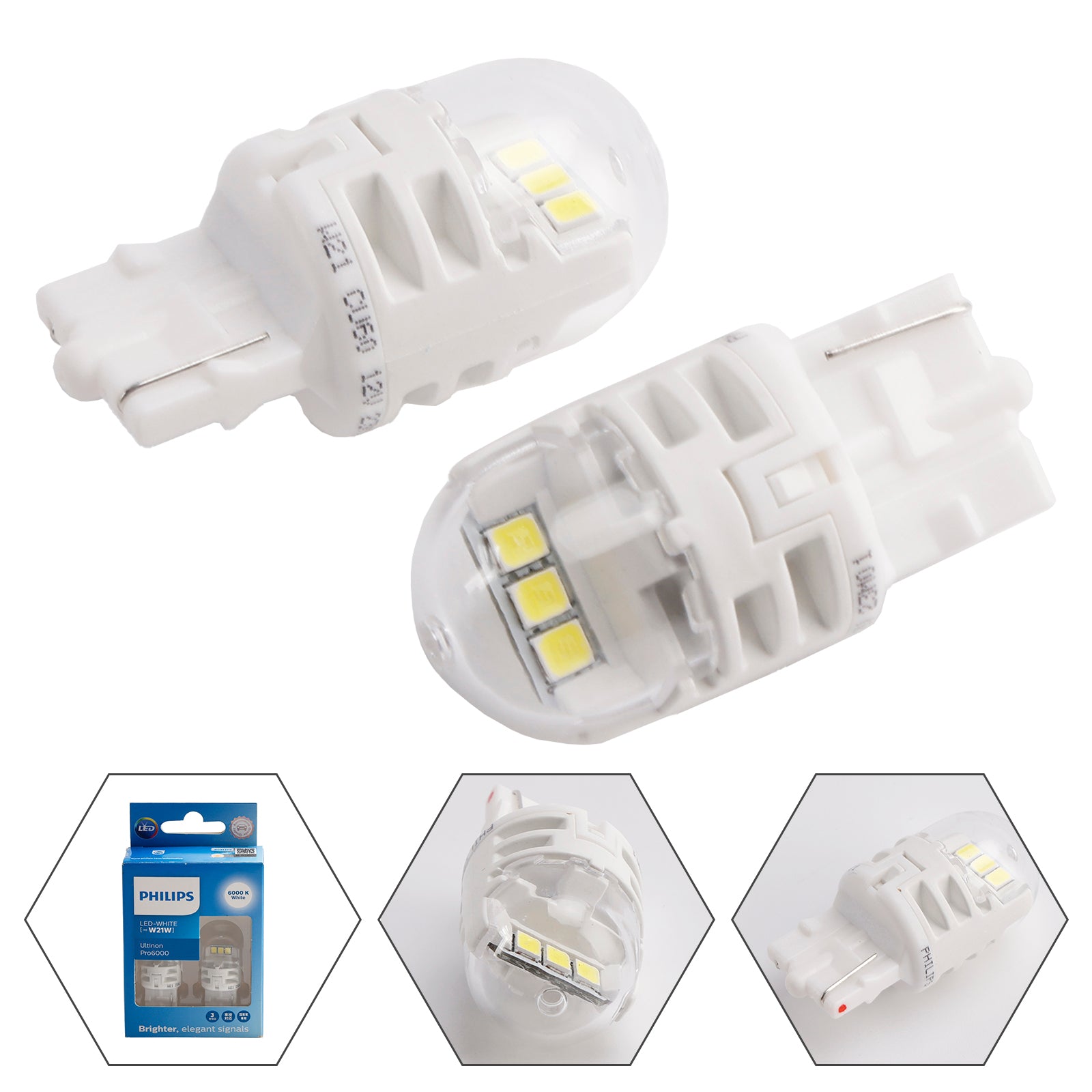 Svetlo do auta LED-BIELE Ultinon Pro6000 W21W 11065CU60 Pre PHILIPS