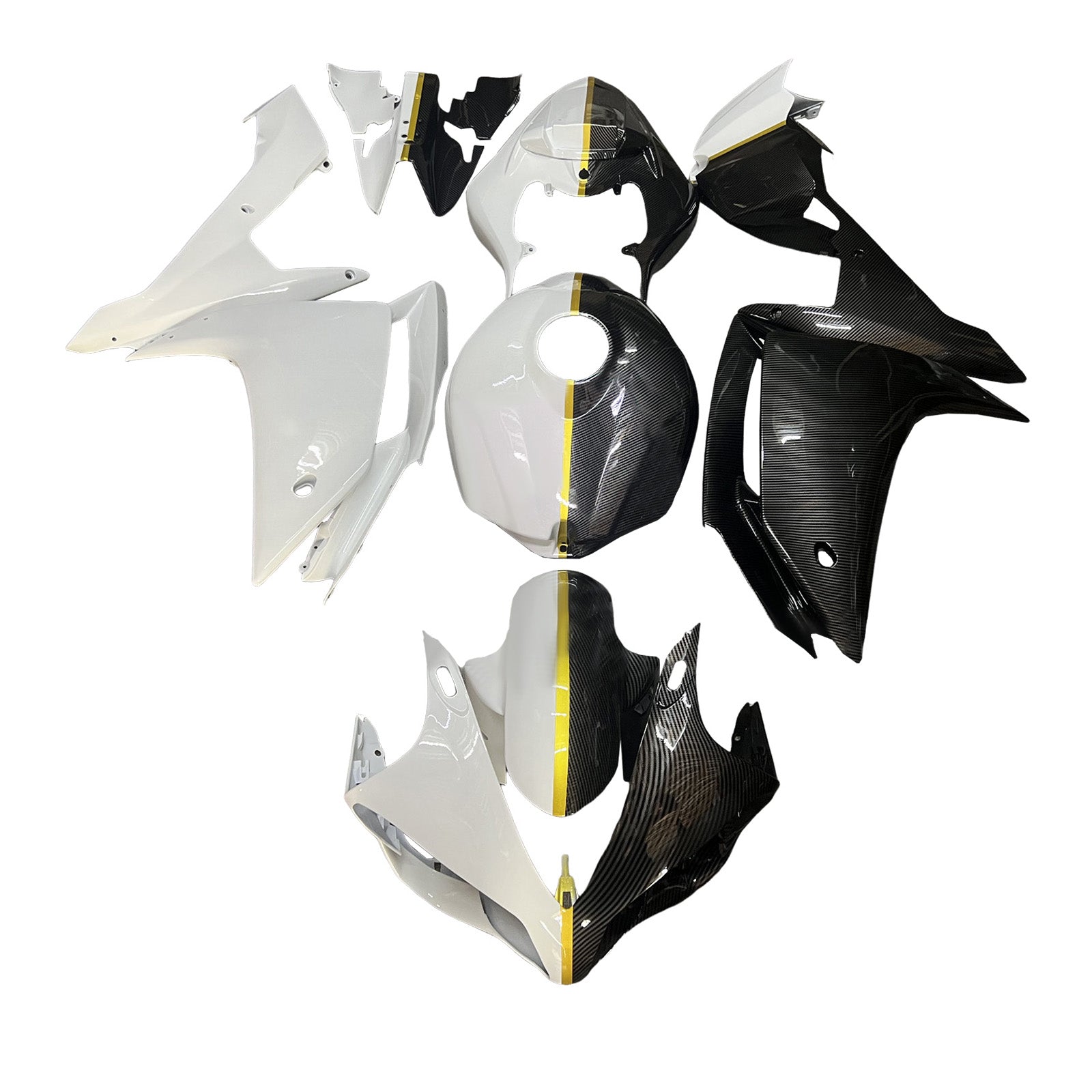 Injectiekuipset carrosserie kunststof ABS voor Yamaha YZFR1 YZF-R1 2007-2008