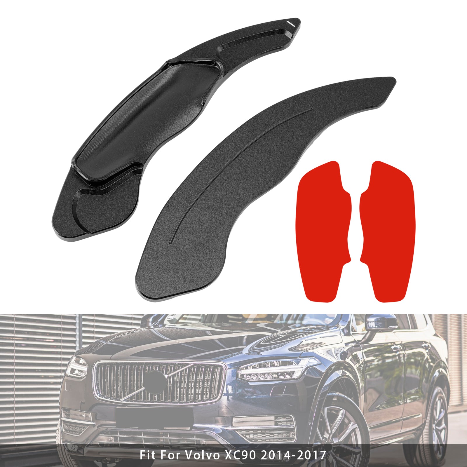 Extension de paletteur de volant pour Volvo XC60 XC90 Aluminium