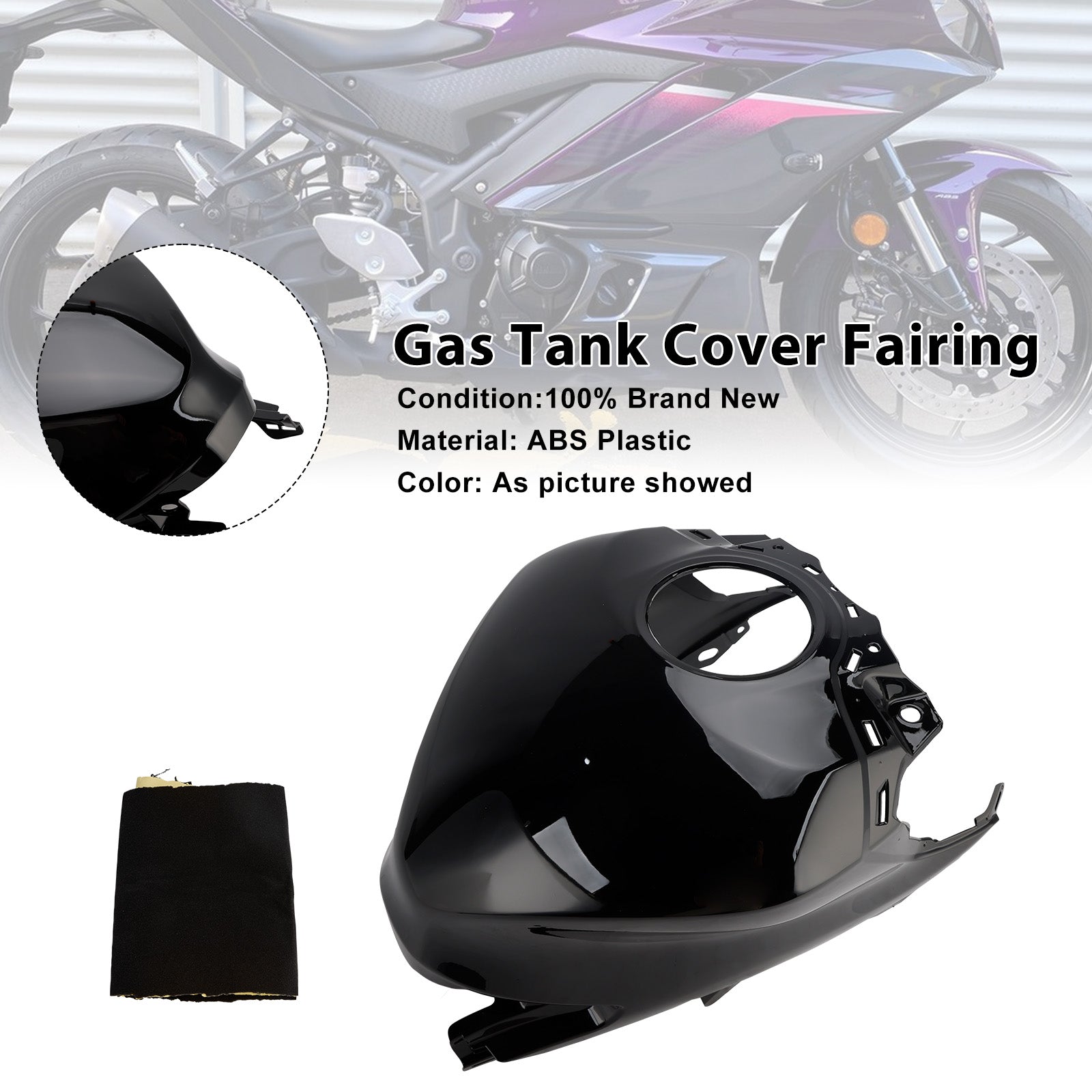 Protecteur de carénage de couvercle de réservoir de gaz, pour Yamaha YZF-R3 R25 2025 – 2026